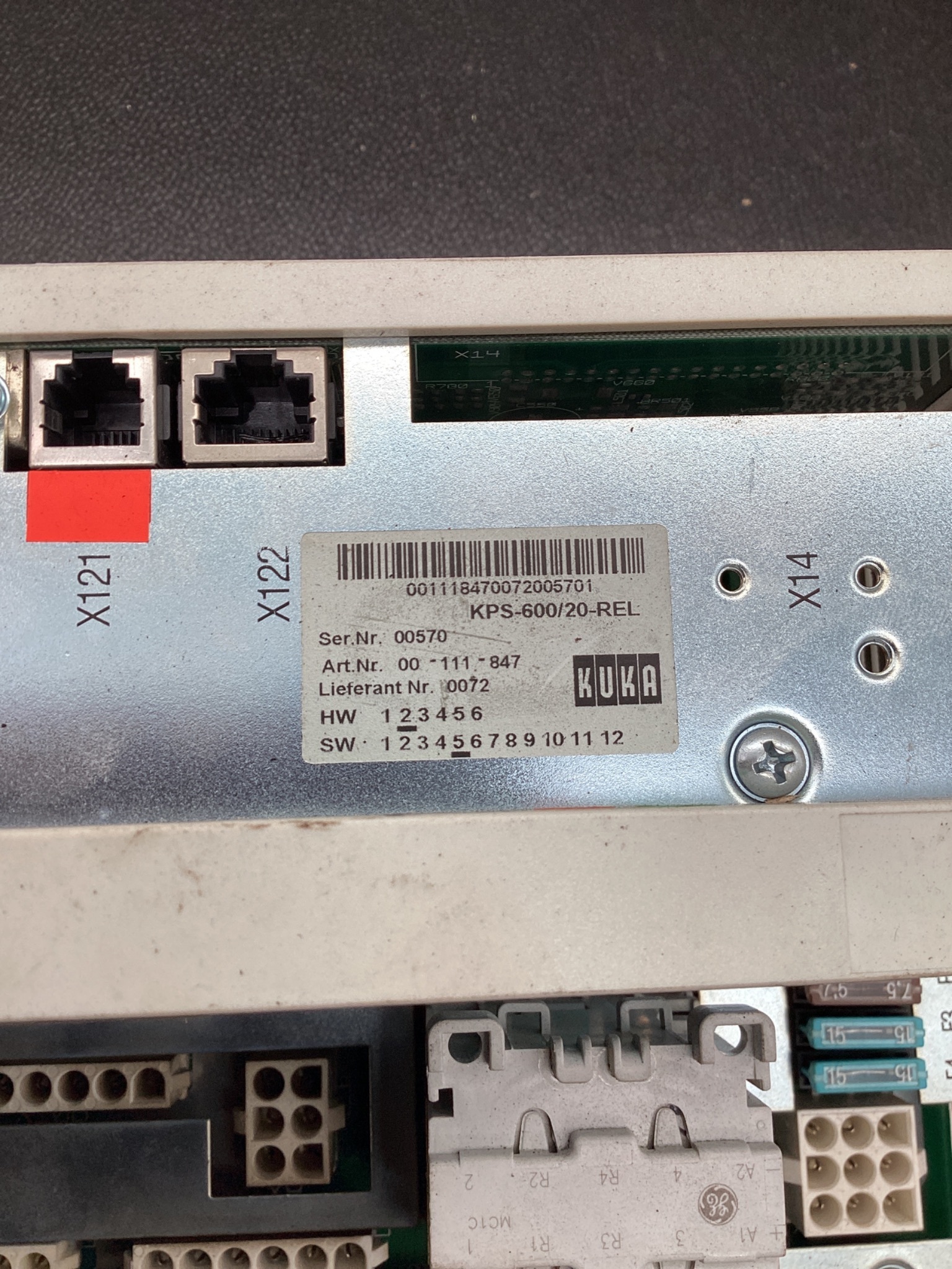 KUKA KPS-600/20-REL Power Supply Module USED 5