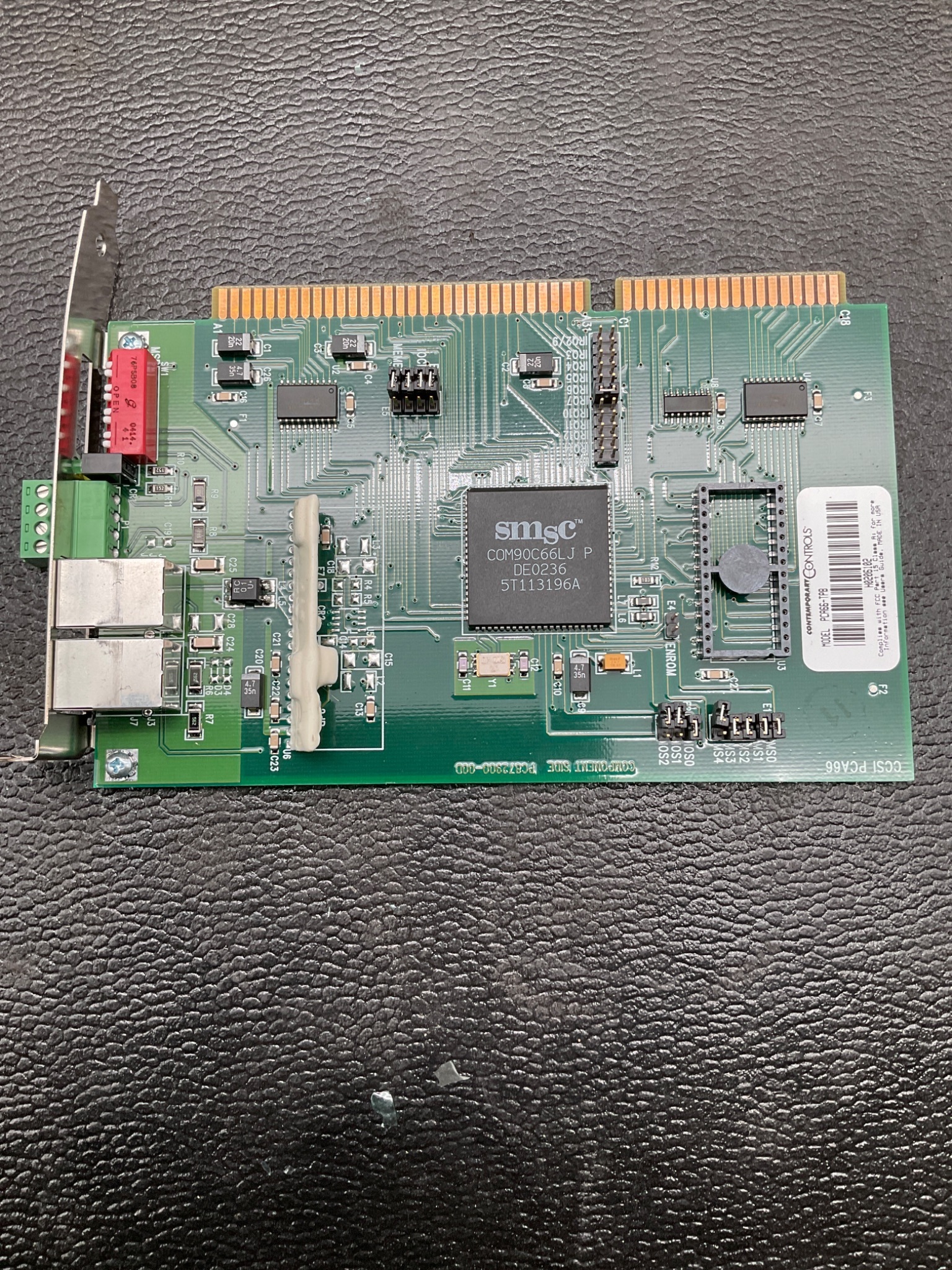 CONTEMPORARY CONTROLS PCA66-TPB ARCNET Interface Module USED 3
