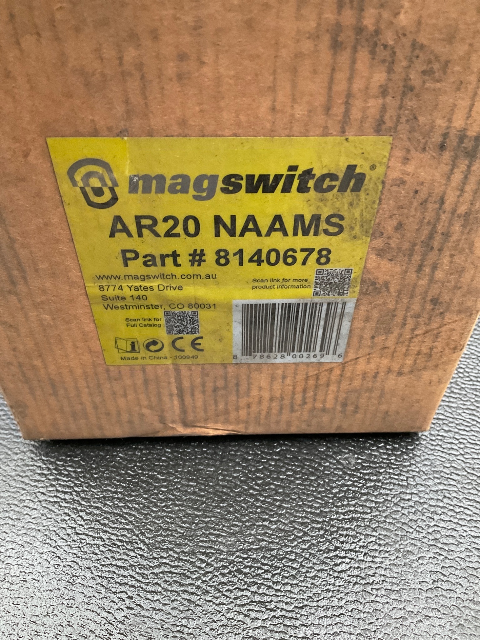 MAGSWITCH 8140678 Magnetic Gripper Switch NEW 1