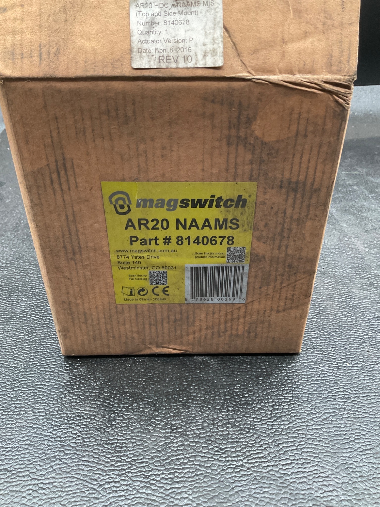MAGSWITCH 8140678 Magnetic Gripper Switch NEW 5