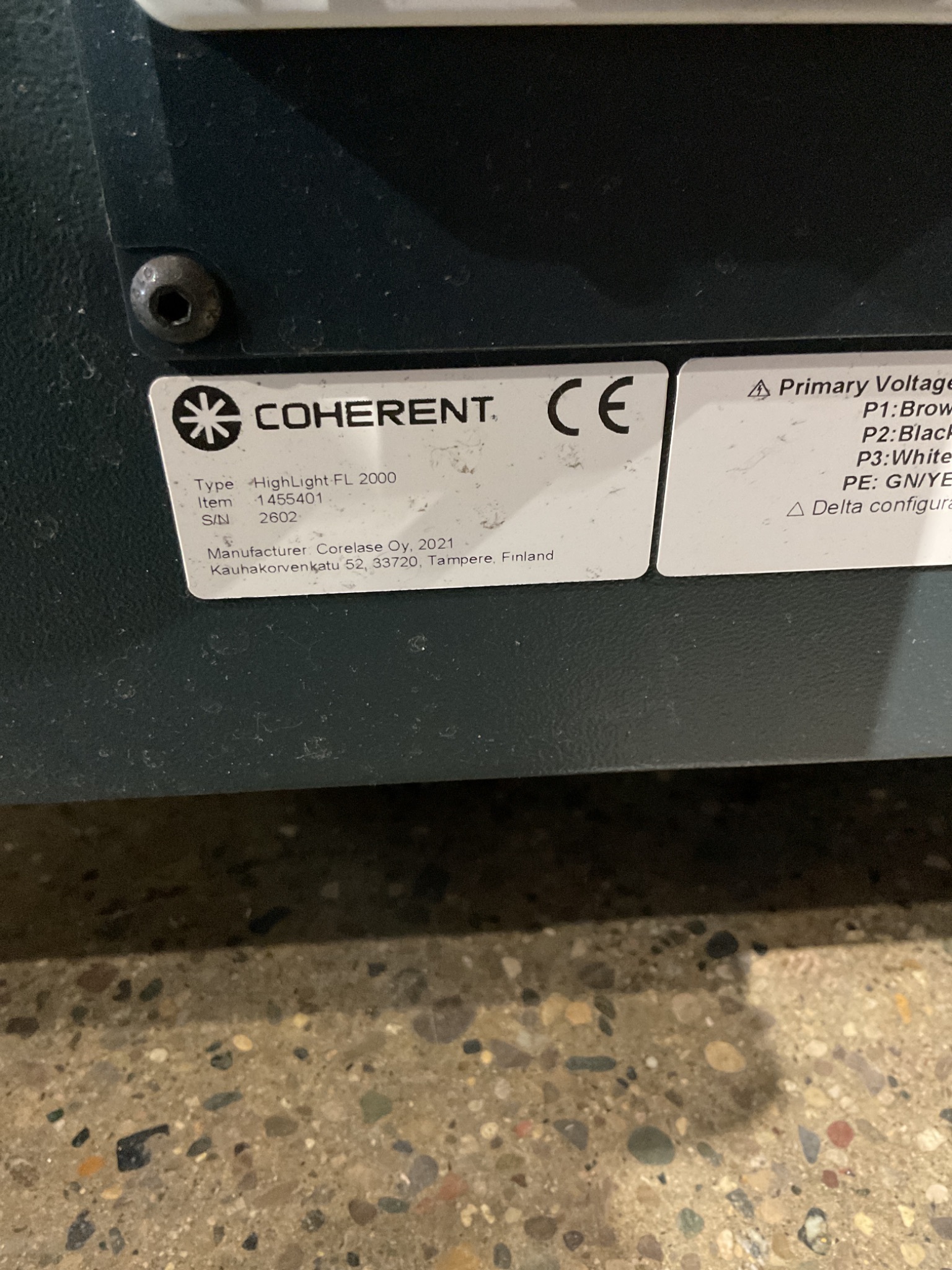 COHERENT HIGHLIGHT FL2000 FIBER LASER SOURCE USED 5