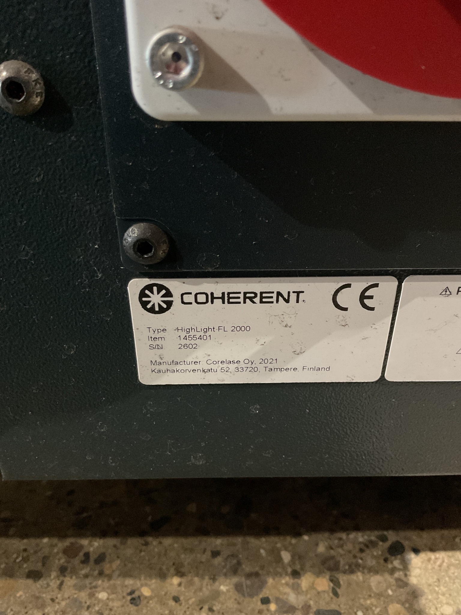 COHERENT HIGHLIGHT FL2000 FIBER LASER SOURCE USED 4