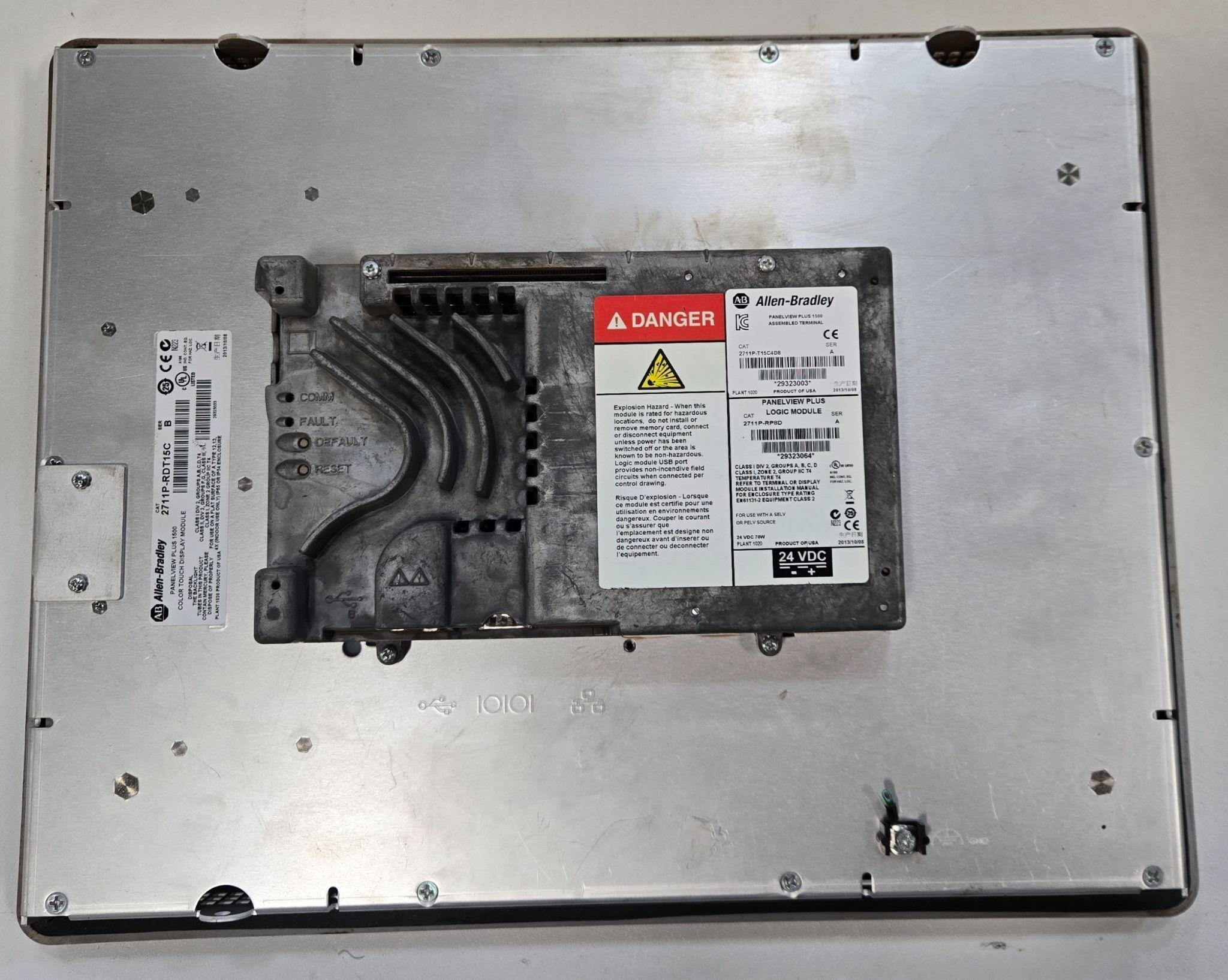 ALLEN BRADLEY 2711P-T15C4D8 PANELVIEW PLUS 1500 SERIES A USED 2