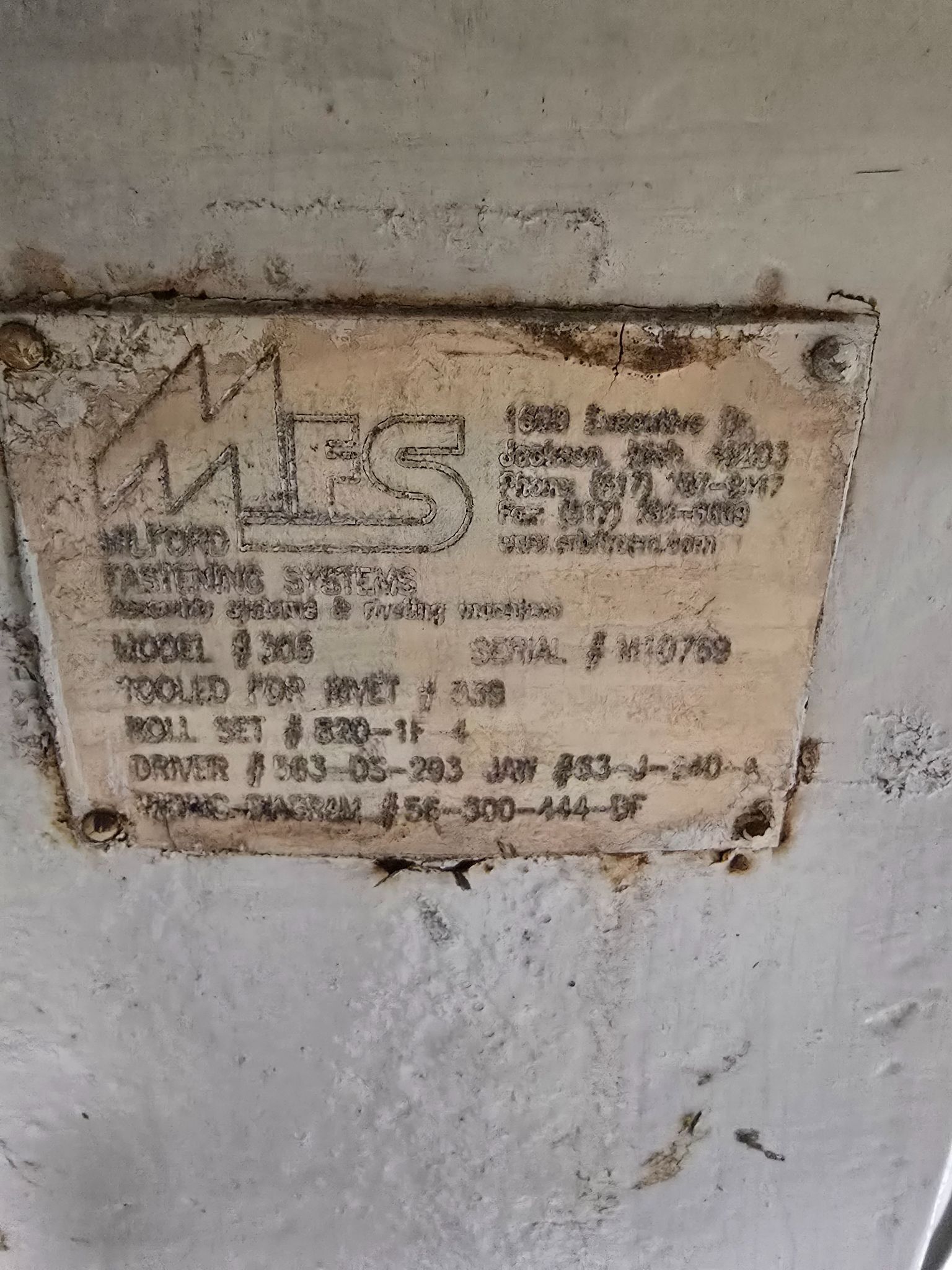 MFS 305 STUD WELDER USED 2