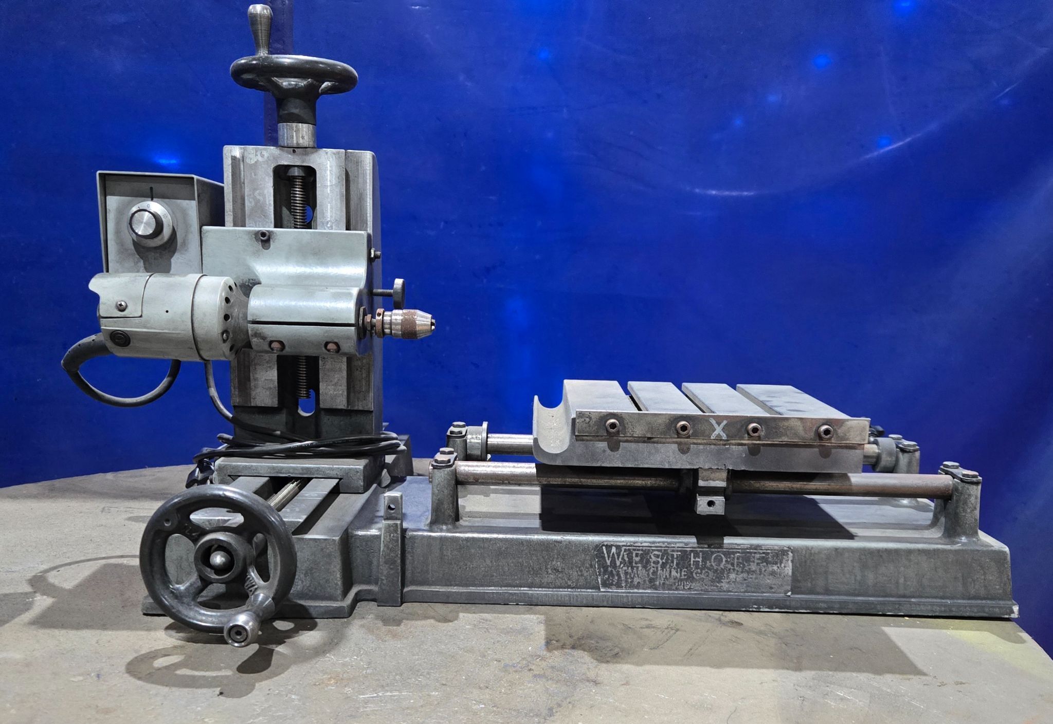 WESTHOFF 100 HORIZONTAL DRILL WITH VARIABLE SPEED SPINDLE USED 0