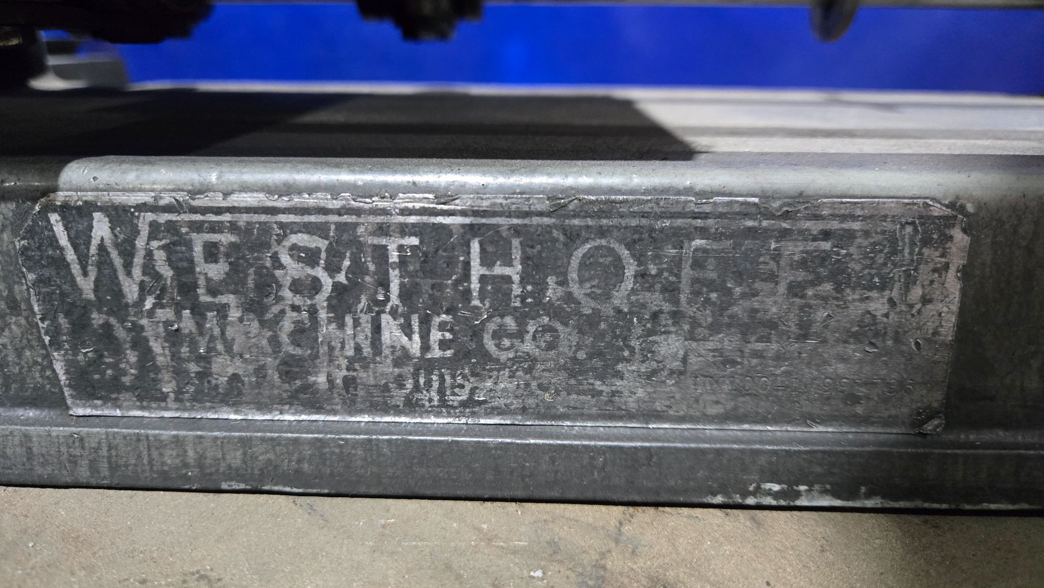 WESTHOFF 100 HORIZONTAL DRILL WITH VARIABLE SPEED SPINDLE USED 5