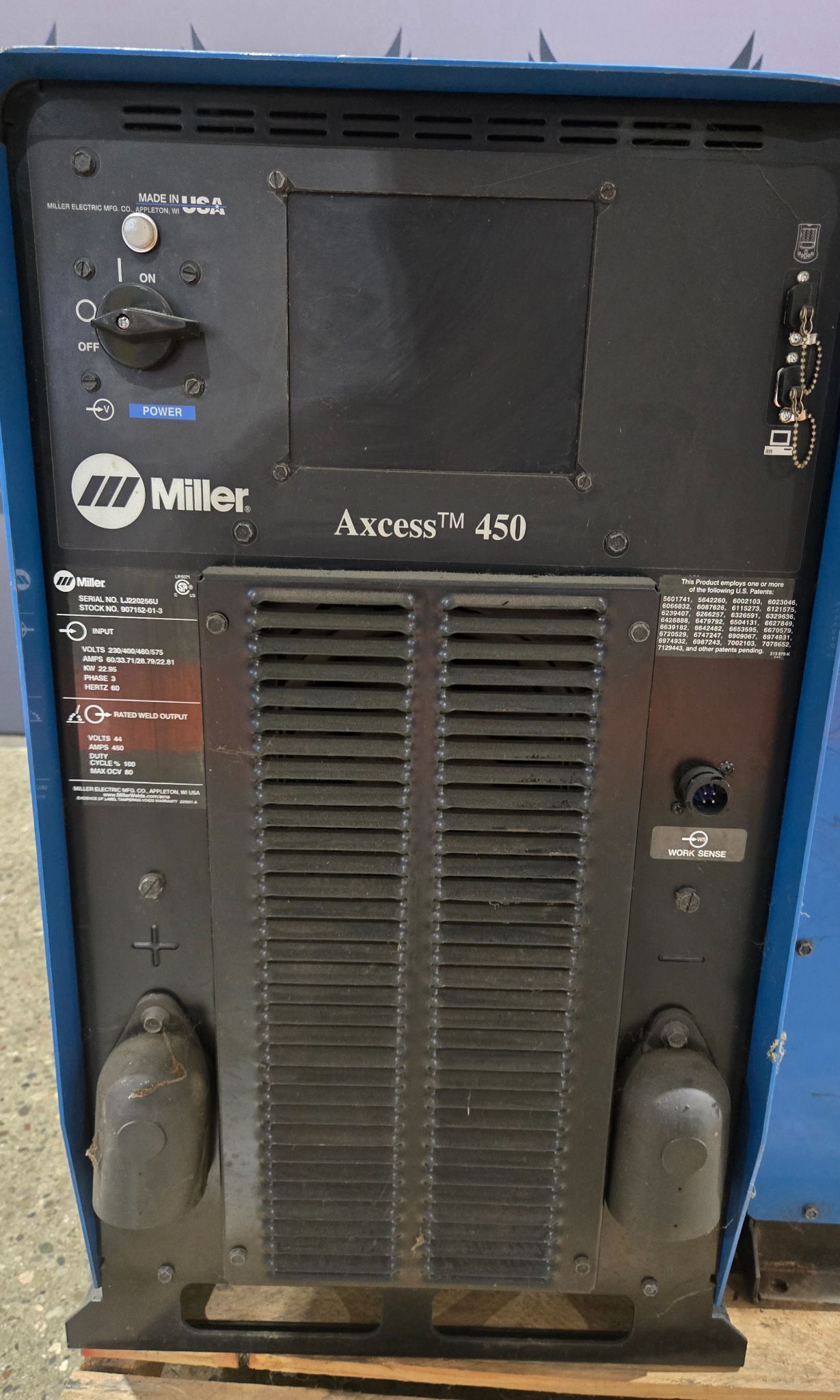 MILLER AXCESS 450 ARC WELDER USED 1