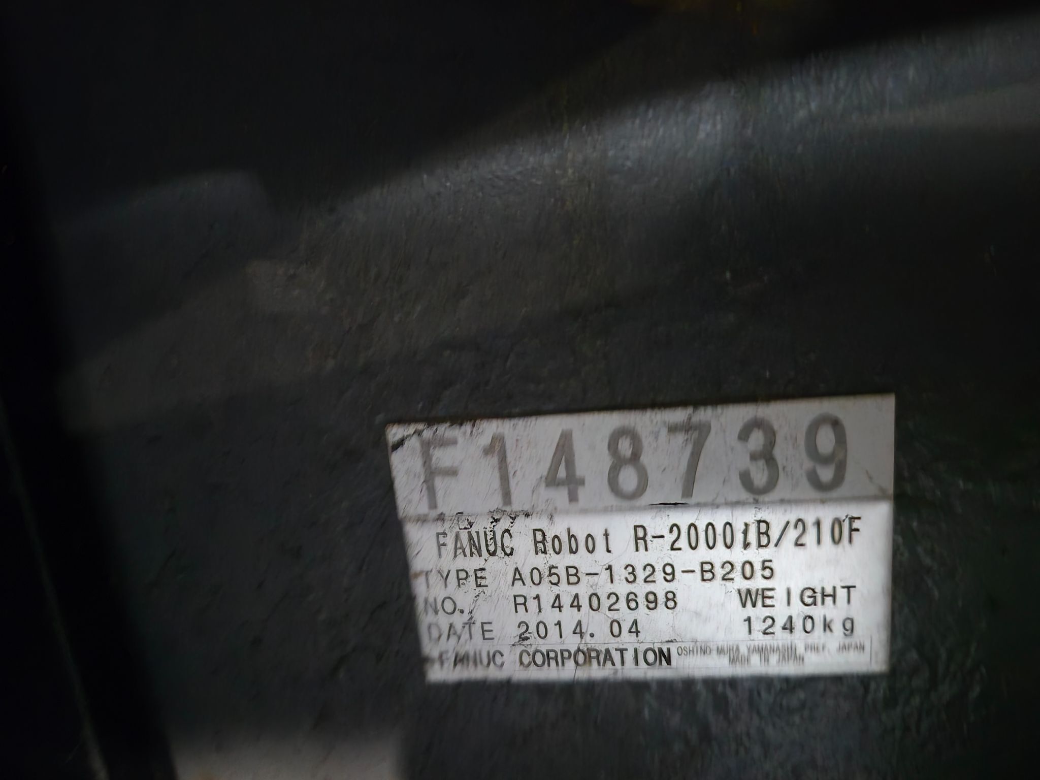 FANUC R-2000iB/210F Complete w/ R-30iA Controls USED 7
