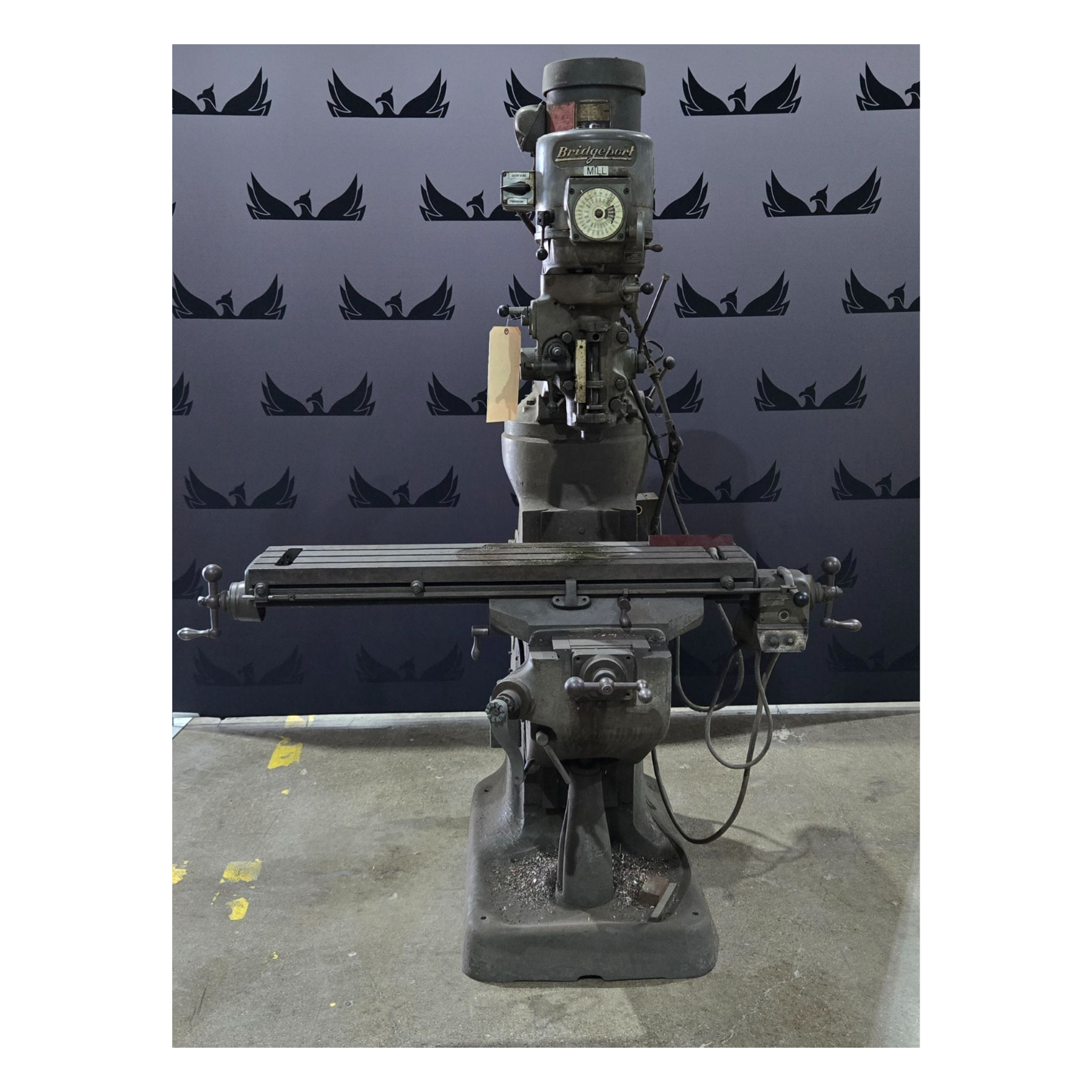 BRIDGEPORT 153367 VERTICAL MILL 1 1/2 HP 3 PH 230 V USED 0
