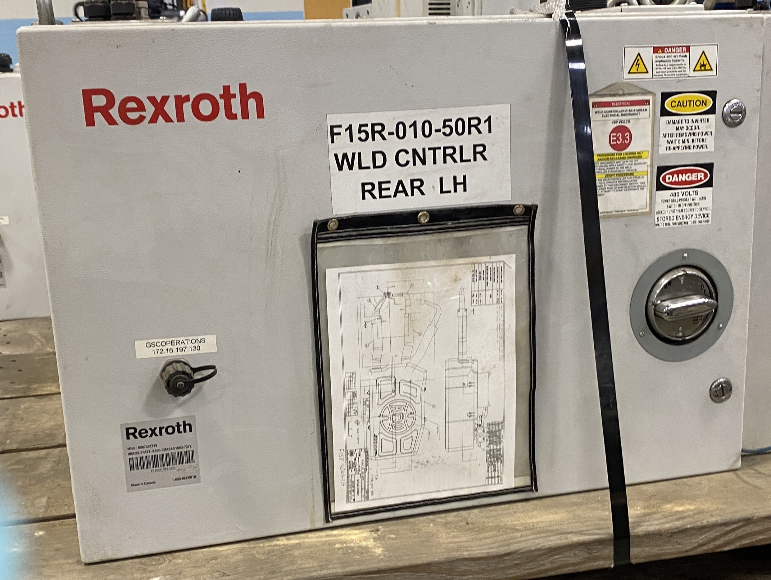 REXROTH WSC60-SR571-I6300-0MA34-01003-737X W/ PSI6000 WELDING CONTROLLER USED 1