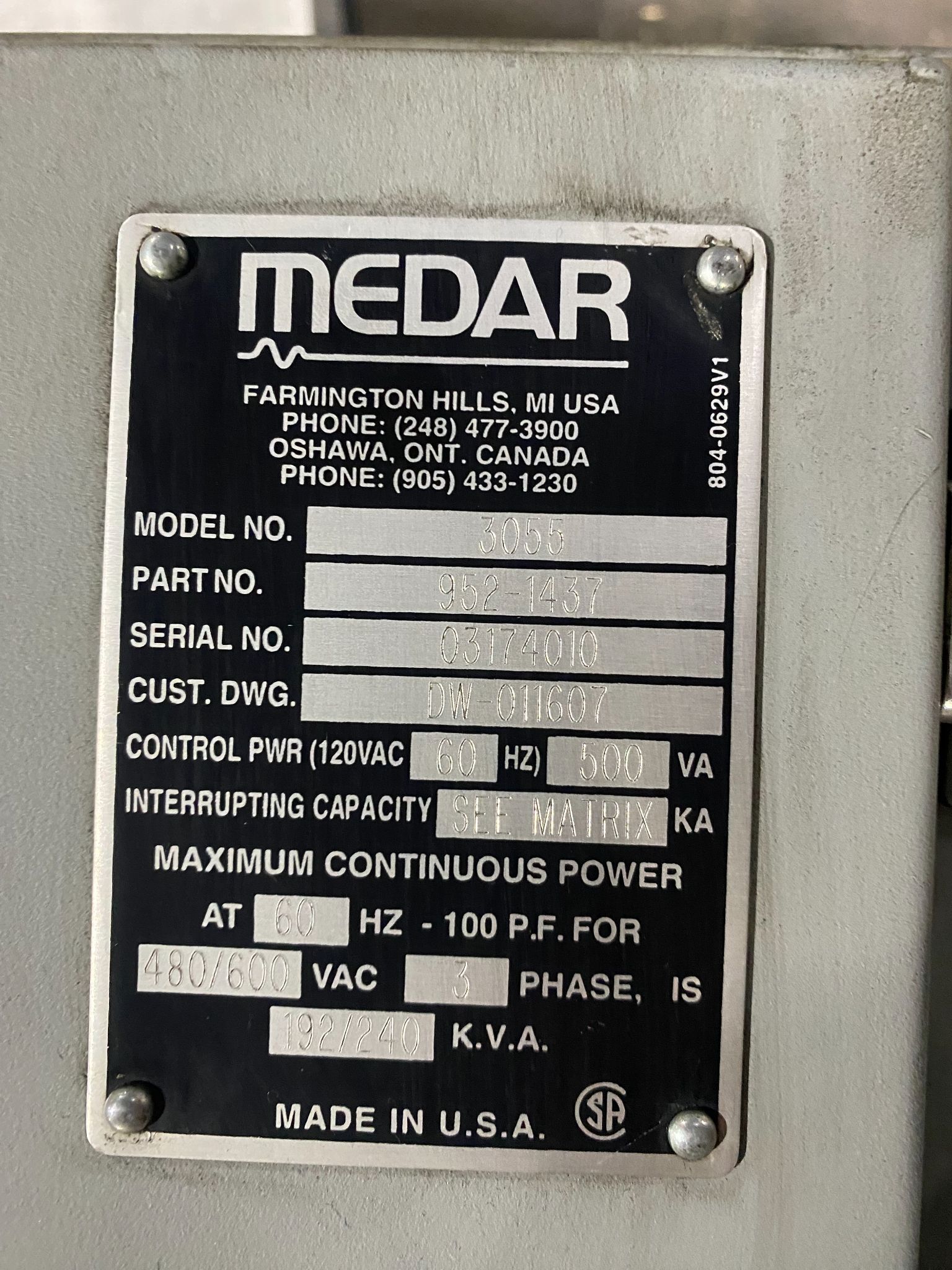 WTC - 3055 Weld Controller USED 5