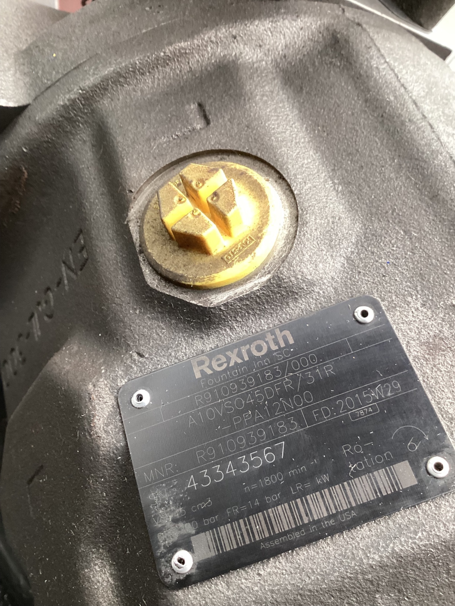 REXROTH R910939183 Axial Piston Variable Pump A10VSO45DFR NEW 5