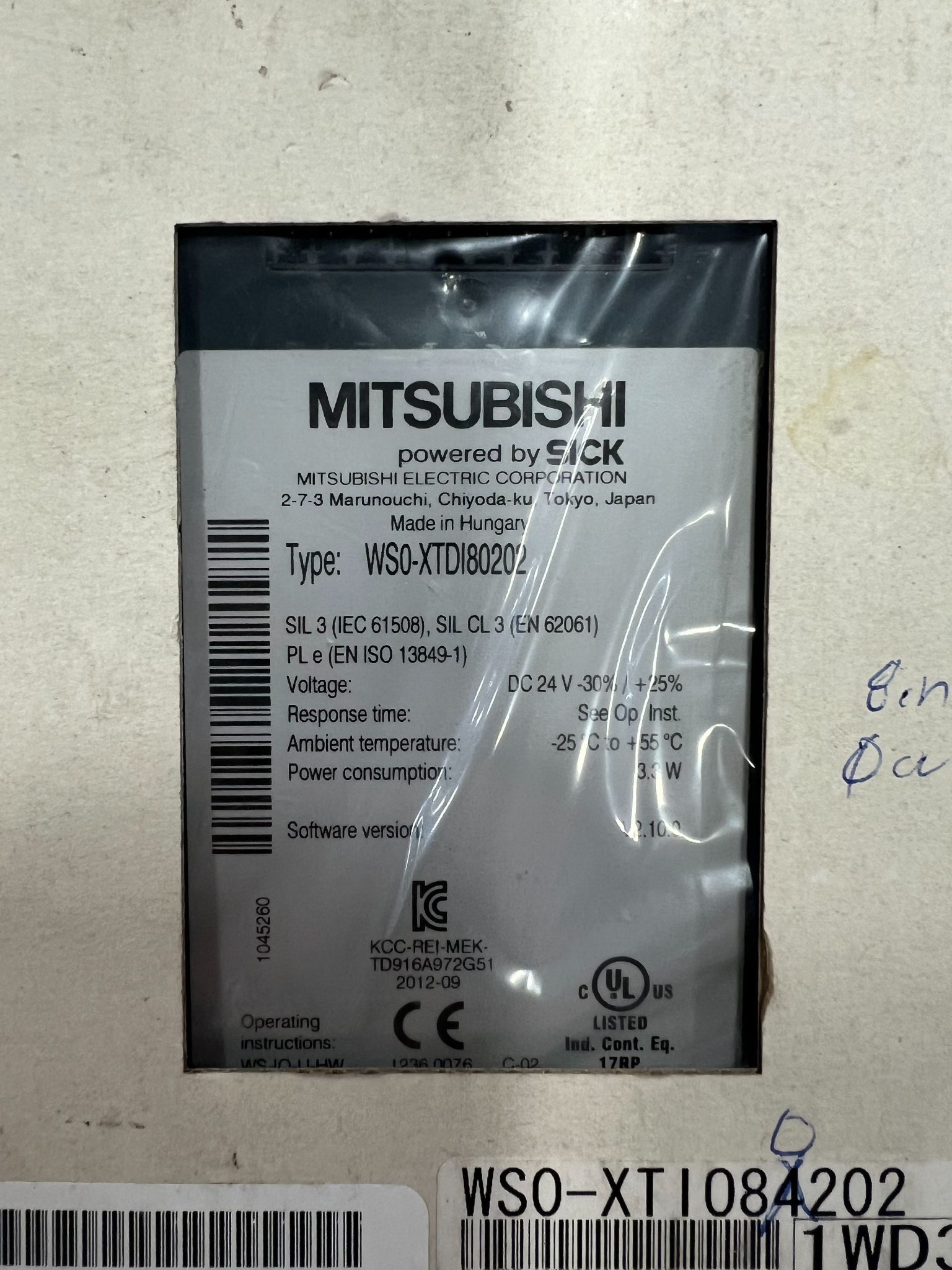 MITSUBISHI WSO-XT1084202 SAFETY I/0 MODULE NEW 1