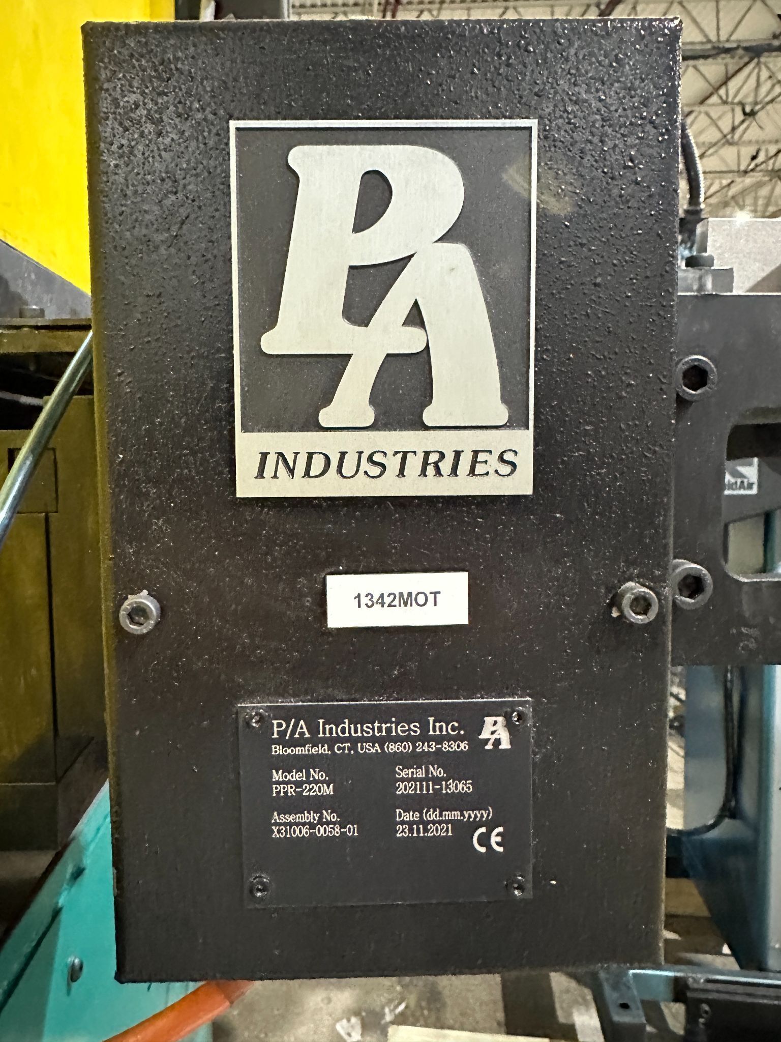 PA INDUSTRIES DRSA-1612-SP W/ SSP89-SP & Straightener PPR-220M CONTROLLER USED 4