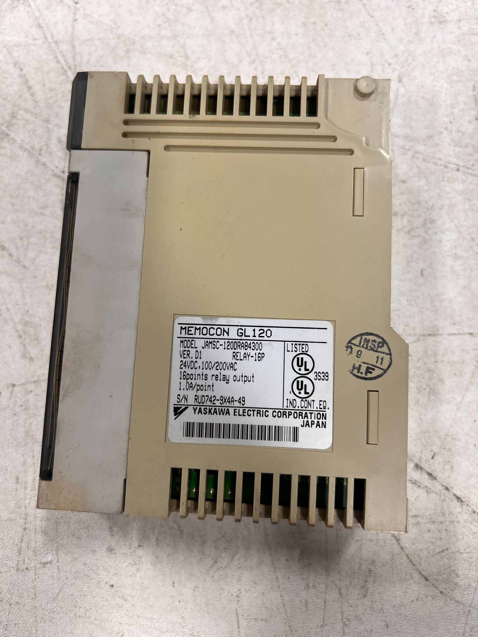 YASKAWA JAMSC-120DDI34300 I/O MODULE USED 1