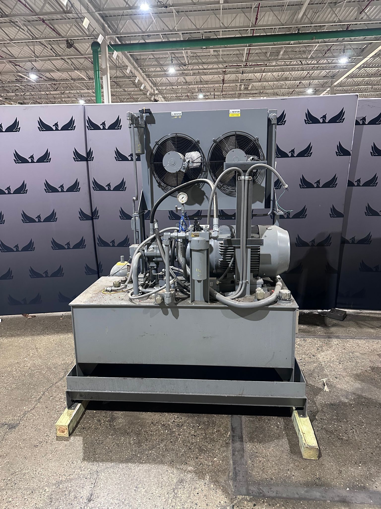 PARKER PD060PS02SRS5BAM0T00A0000 40HP Hydraulic Power Unit USED 0