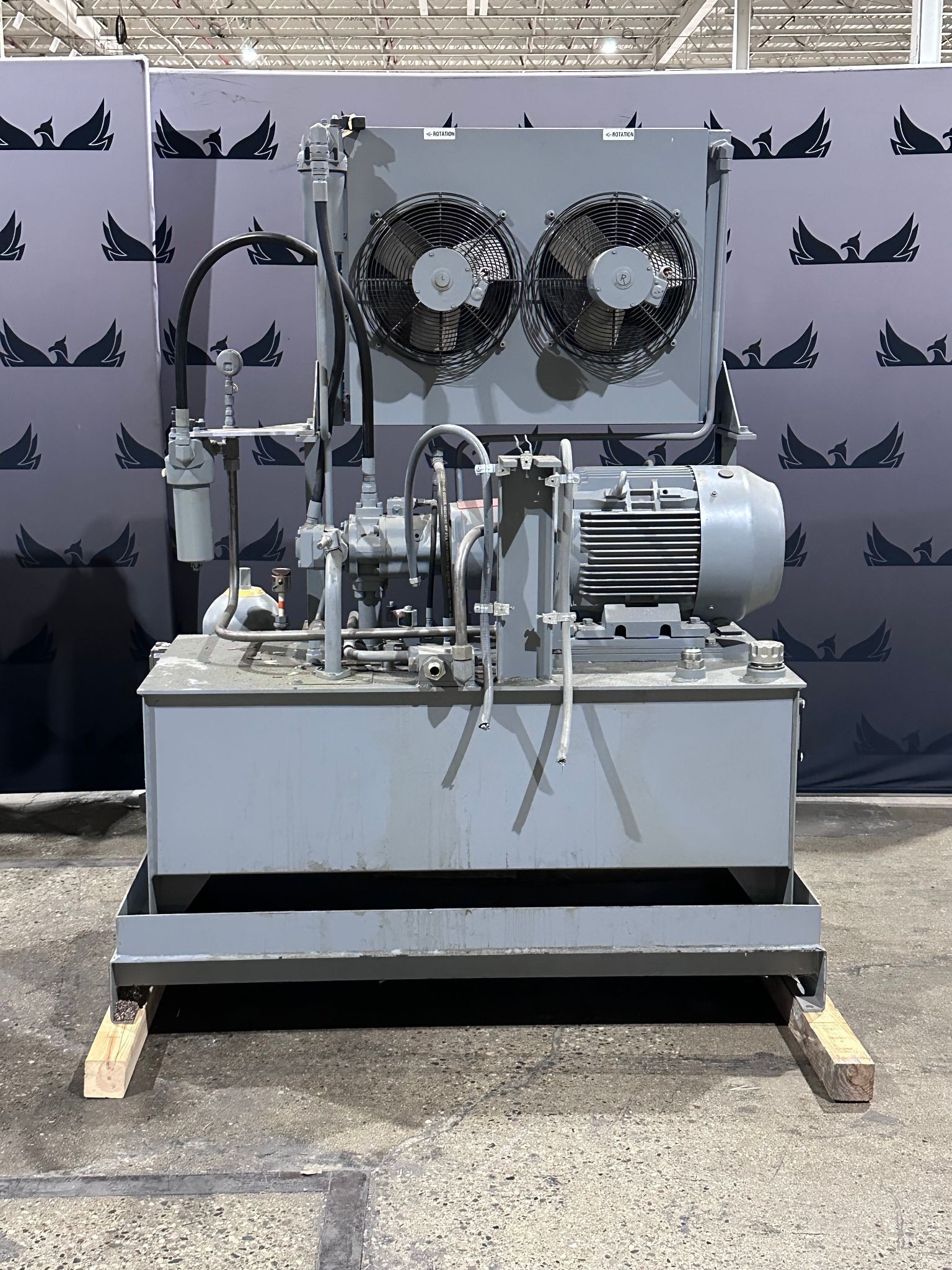 PARKER PD060PS02SRS5BAM0T00A0000 40HP Hydraulic Power Unit USED 0