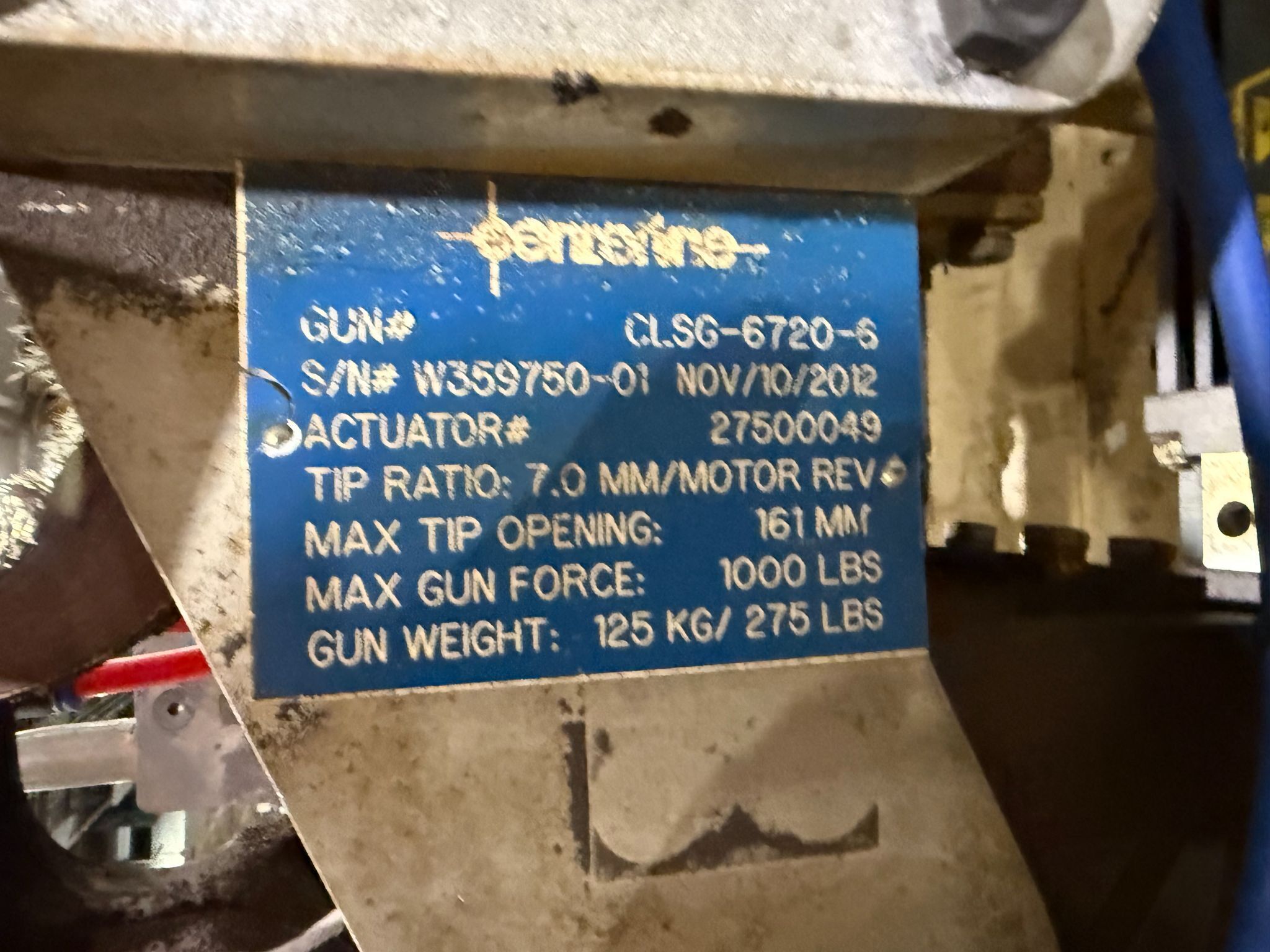 CENTERLINE CLSG-6720-6 Scissor-Type Weld Gun USED - Tested 3