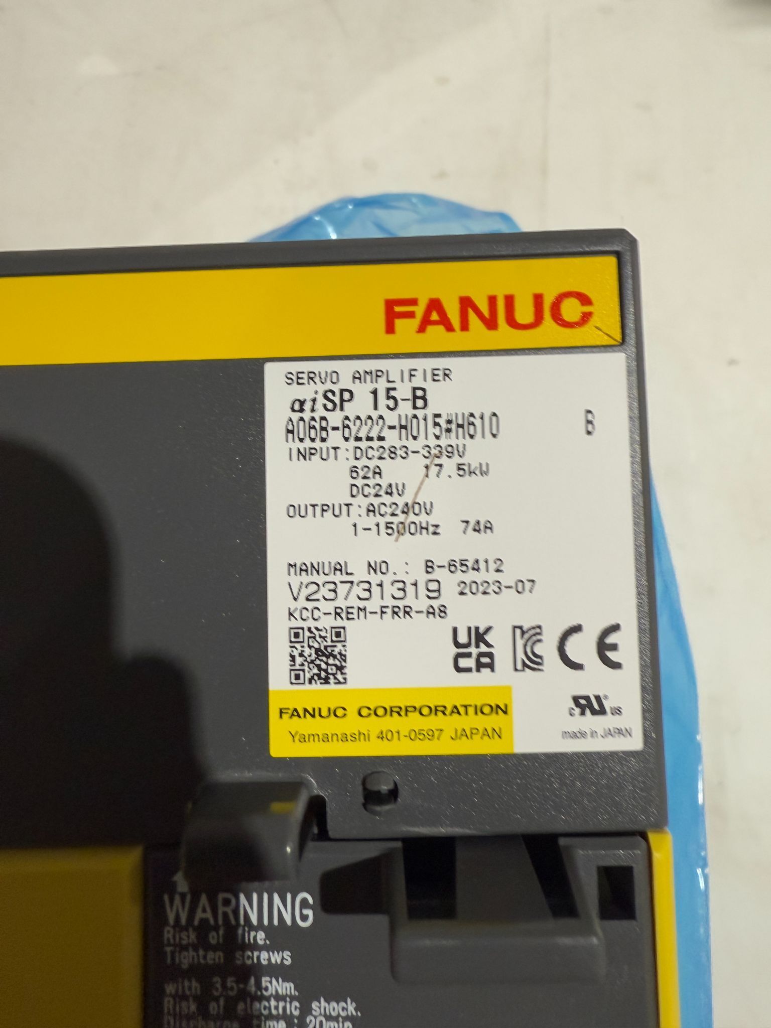 FANUC A06B-6222-H015#H610 SERVO DRIVE AND AMPLIFIER NEW 4
