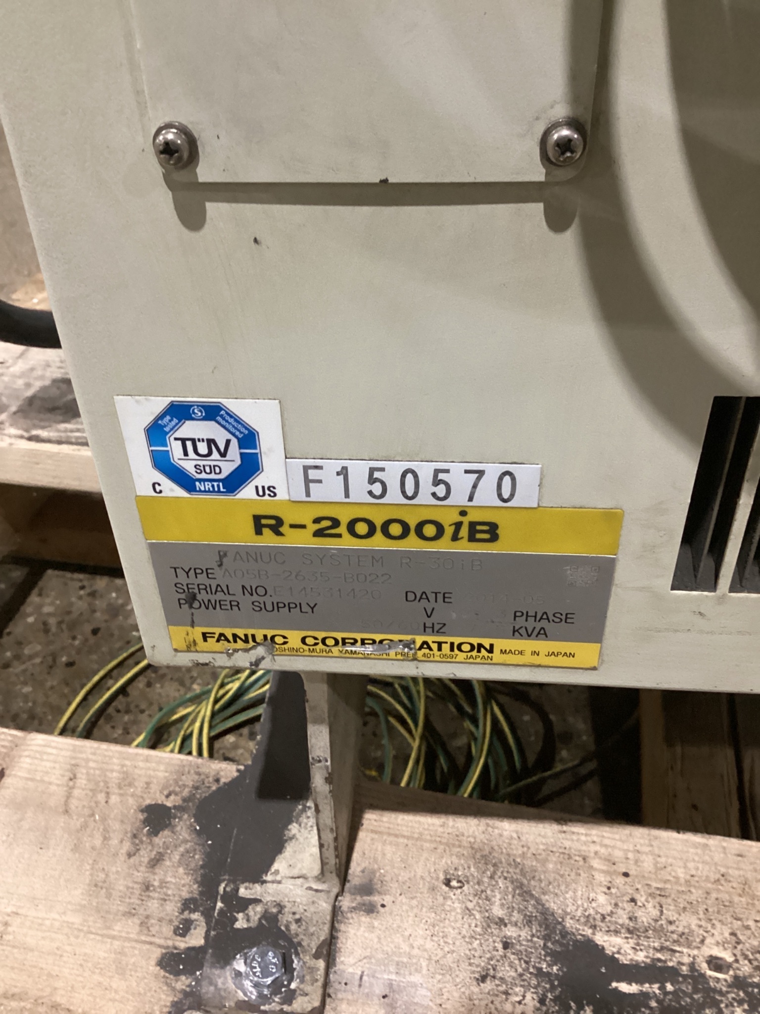 FANUC R-2000iB/210F Complete w/ R-30iB Controls USED 8