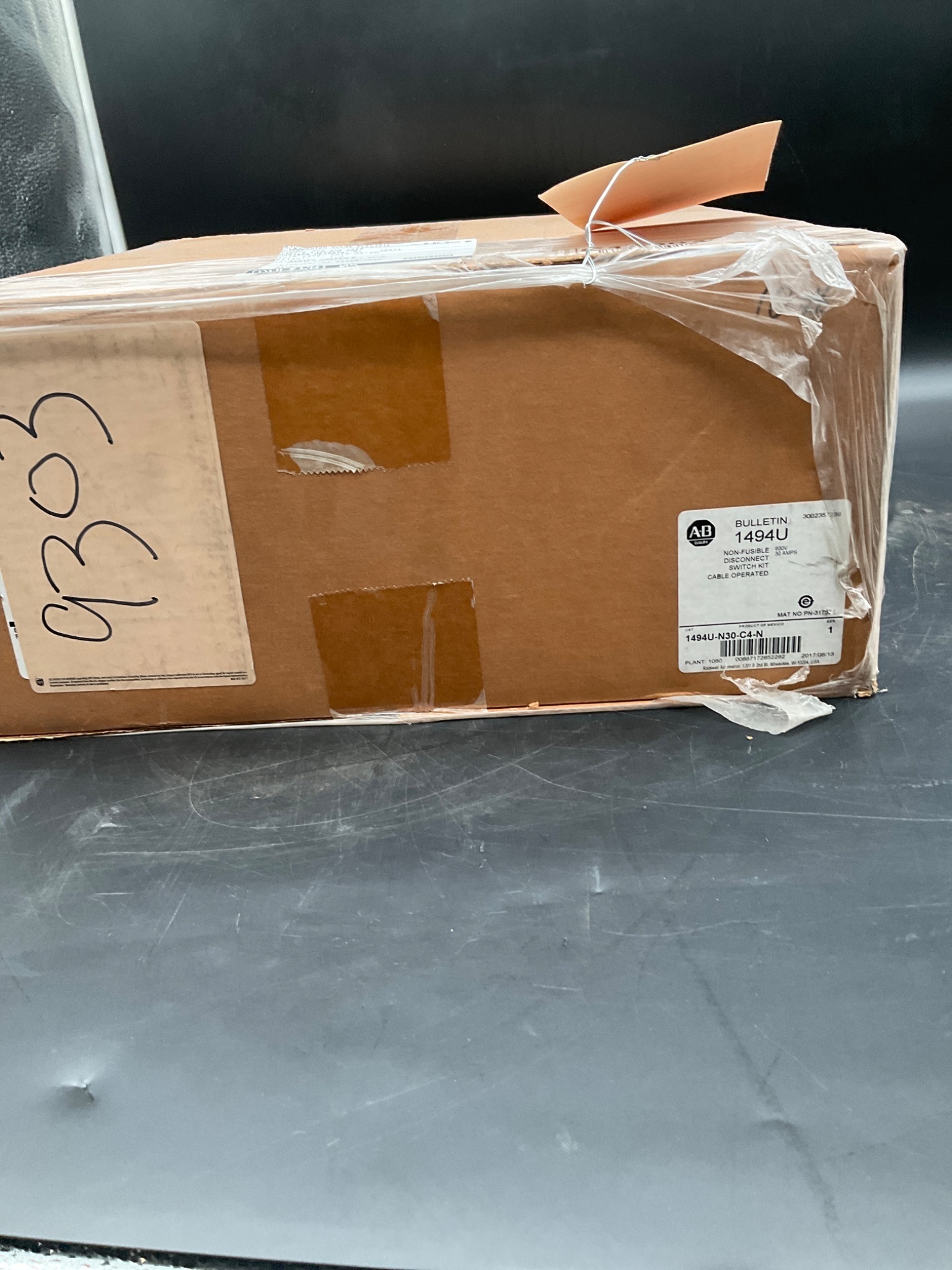 ALLEN BRADLEY 1494U-N30-C4-N Disconnect Switch Kit NEW 3