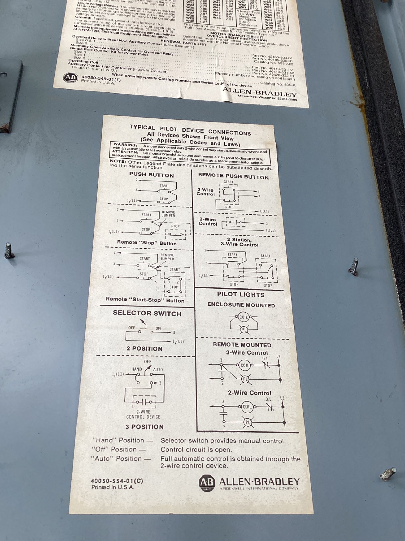 ALLEN BRADLEY BULLETIN 512 Combination Controller with Transformer USED 8