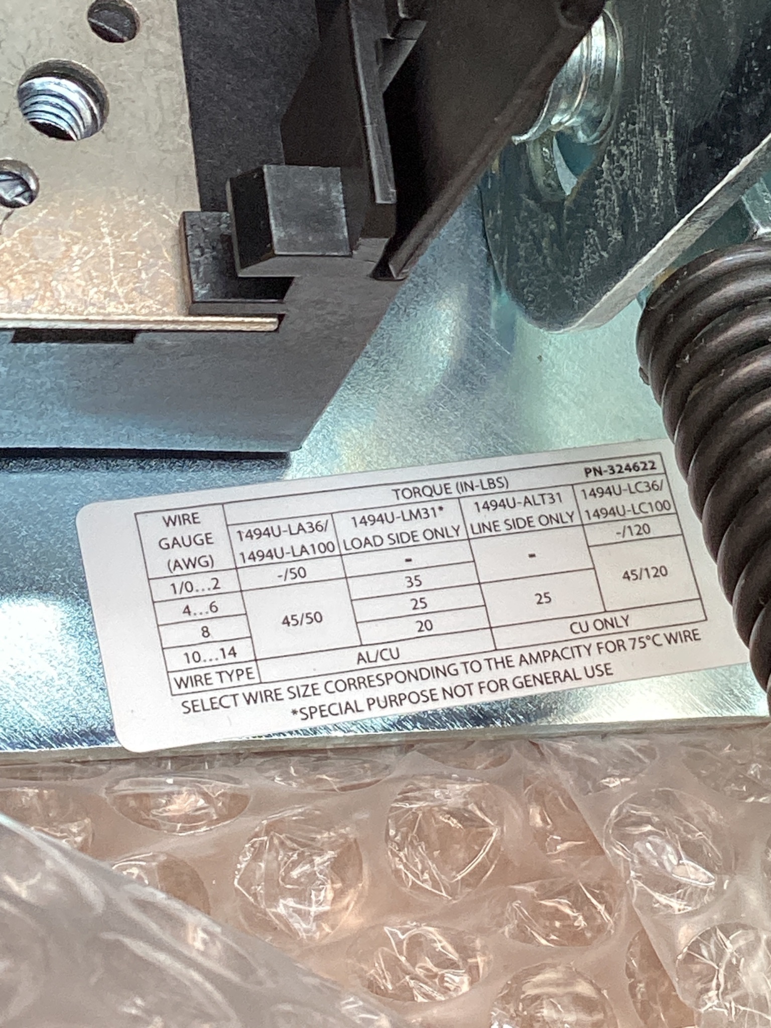 ALLEN BRADLEY 1494U-D30 30A Disconnect Switch NEW 6