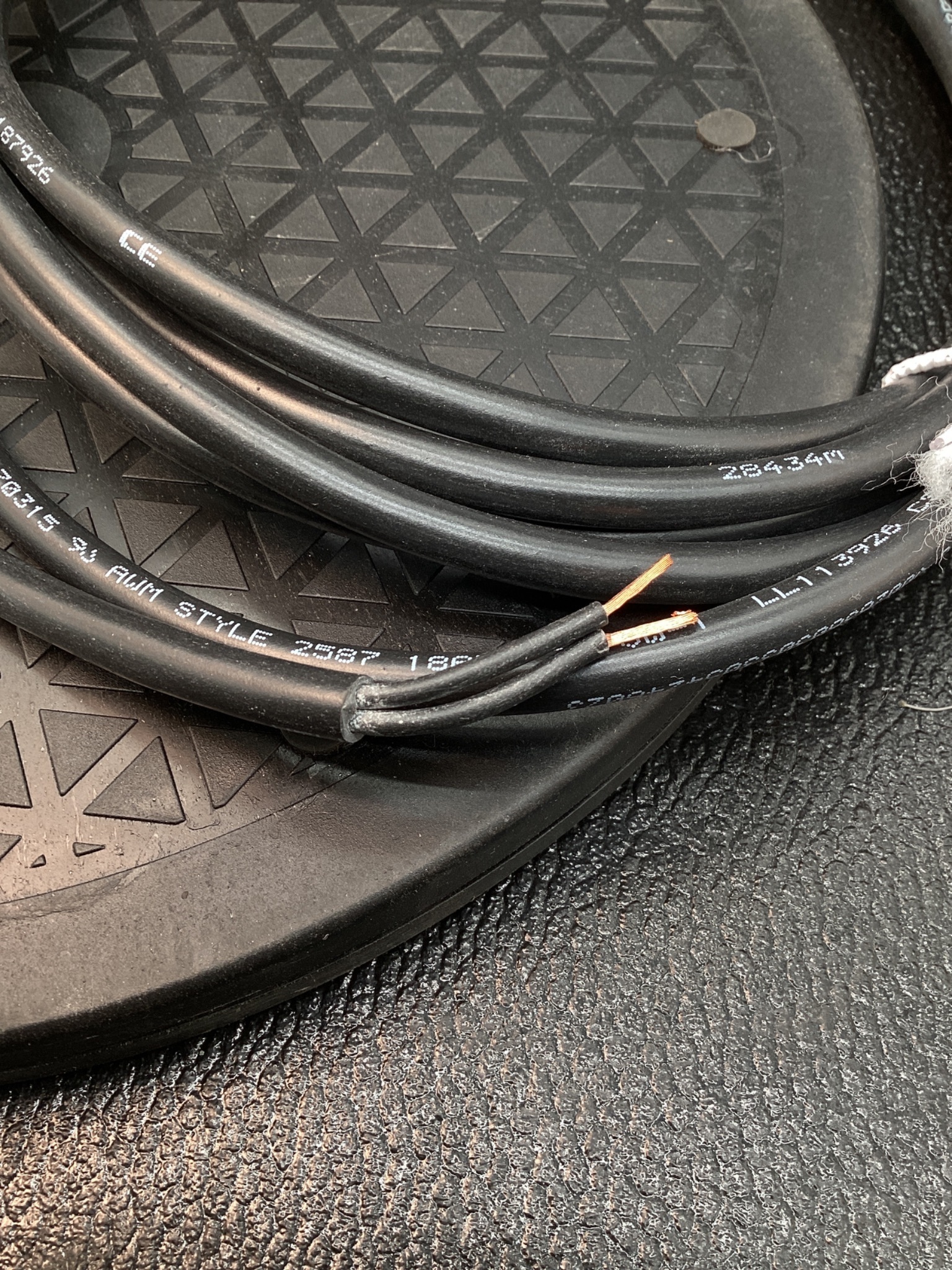 RITTAL SZ 2500.410 LED Light Power Cord 2-Pole 3000mm NEW 3