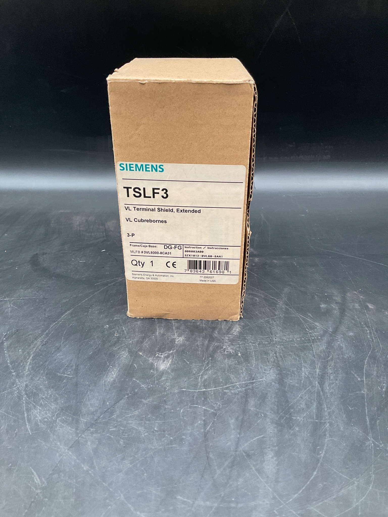 SIEMENS TSLF3 Terminal Shield Extended 3-Pole VL Frame NEW 4