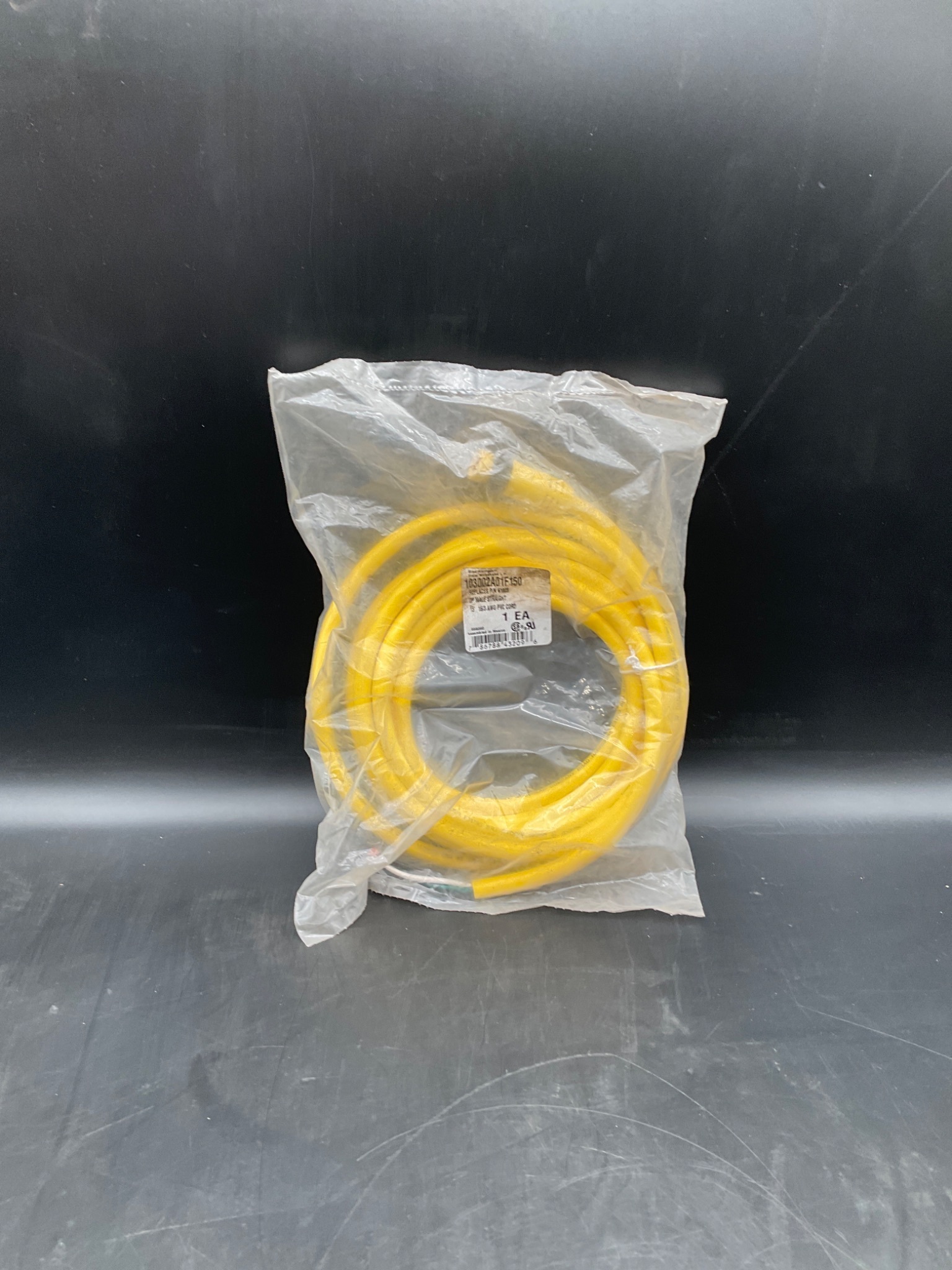 BRAD CONNECTIVITY 103002A01F150 Mini-Change Cordset 3-Pin Male 15FT PVC 600V NEW 3