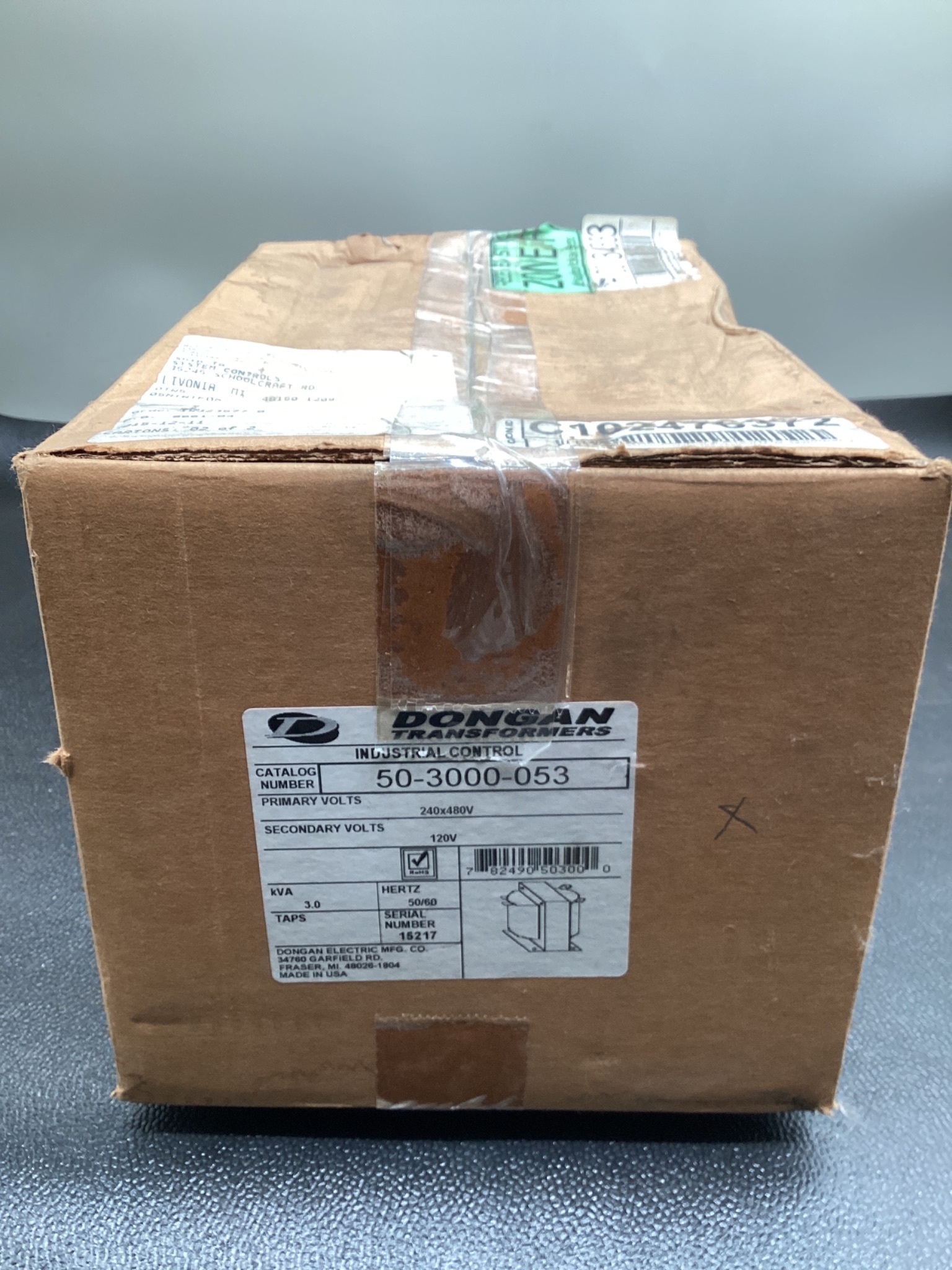 DONGAN 50-3000-053 Industrial Control Transformer NEW 1