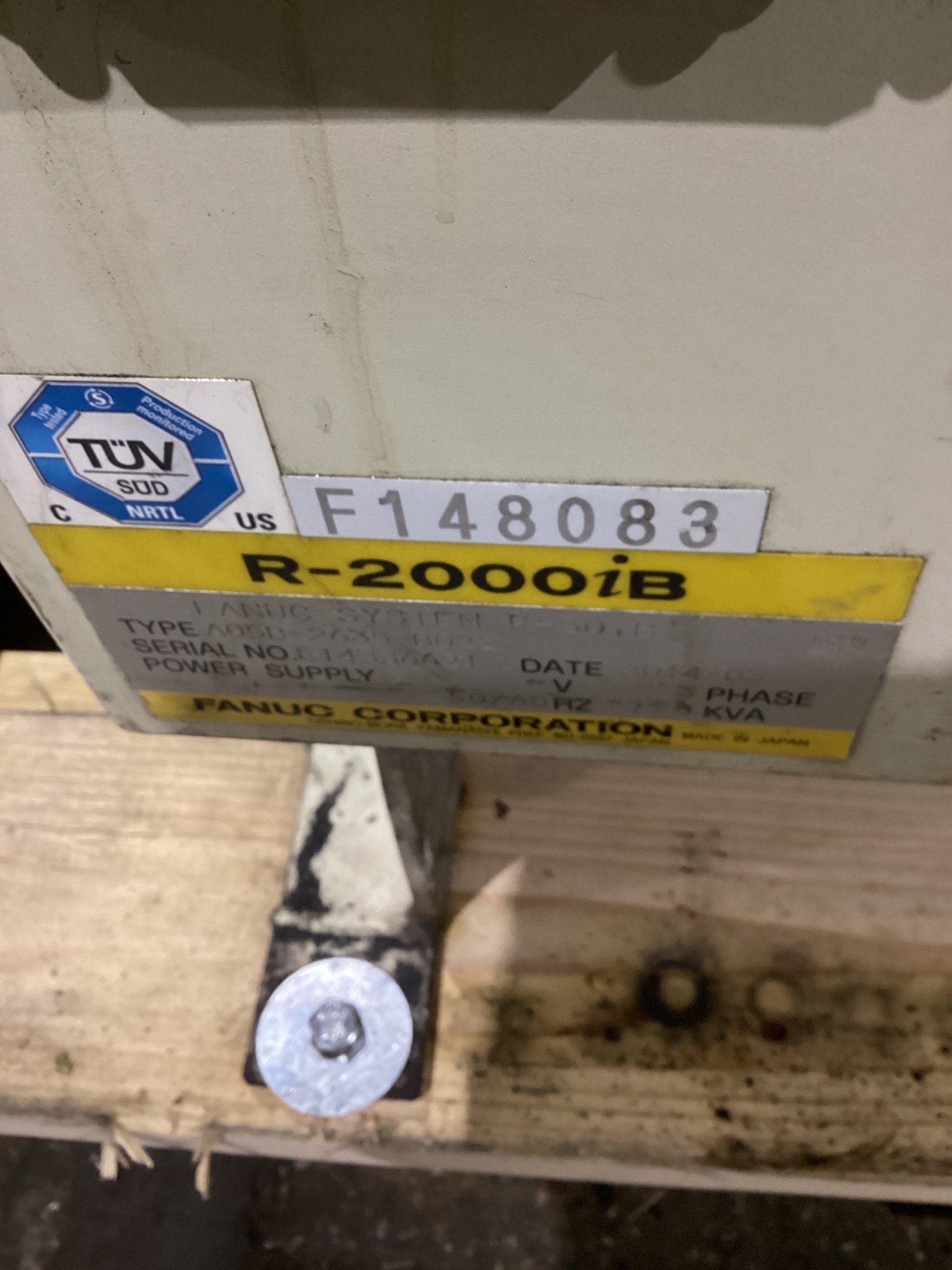 FANUC R-2000iB/210F Complete w/ R-30iB Controls USED 10
