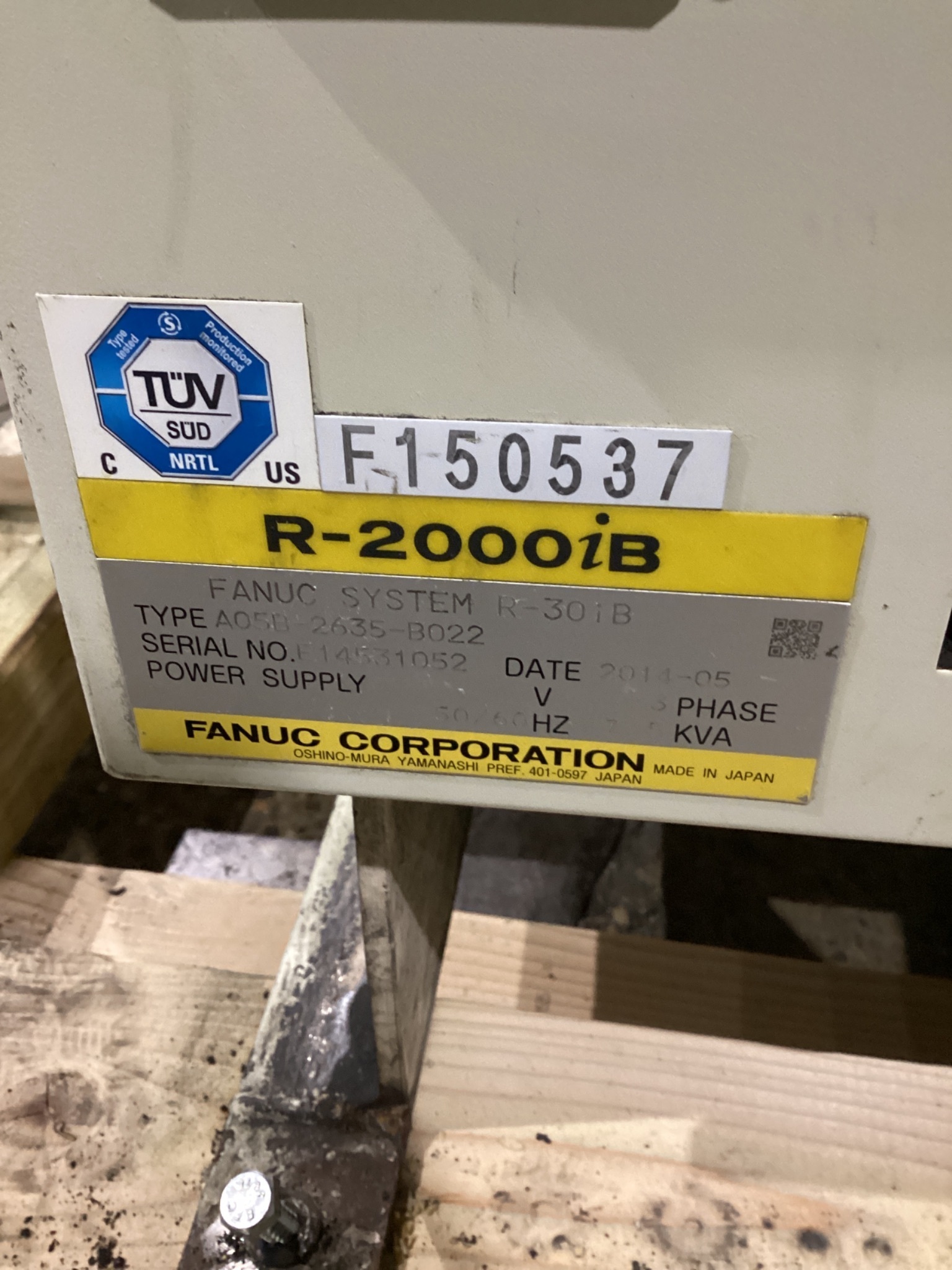 FANUC R-2000iB/210F Complete w/ R-30iB Controls USED 5