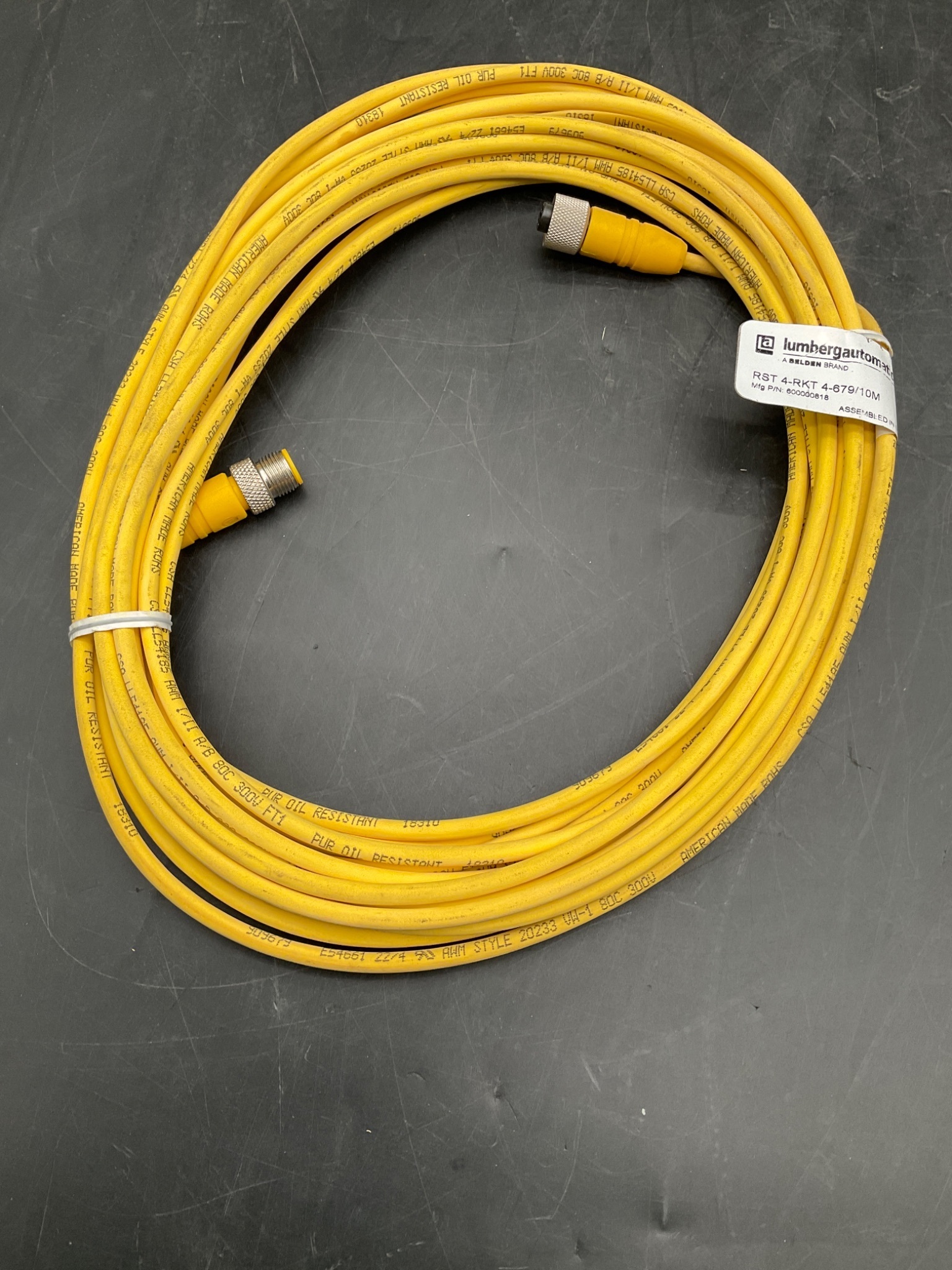 LUMBERG AUTOMATION RST 4-RKT 4-679/10M Double Ended Cordset Cable NEW 4
