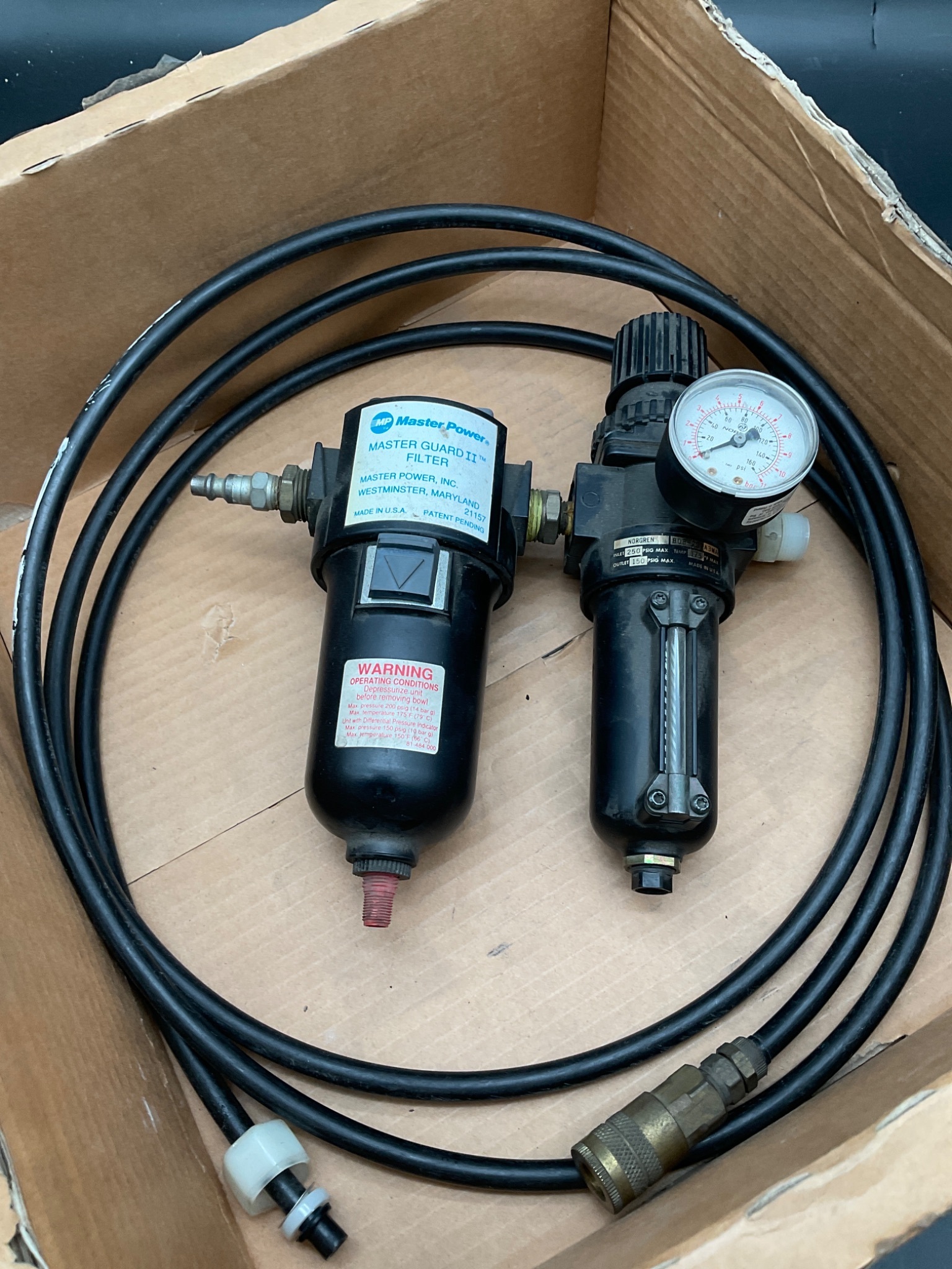 NORGREN B08-297A3MA Pneumatic Filter Regulator 250PSI USED 1