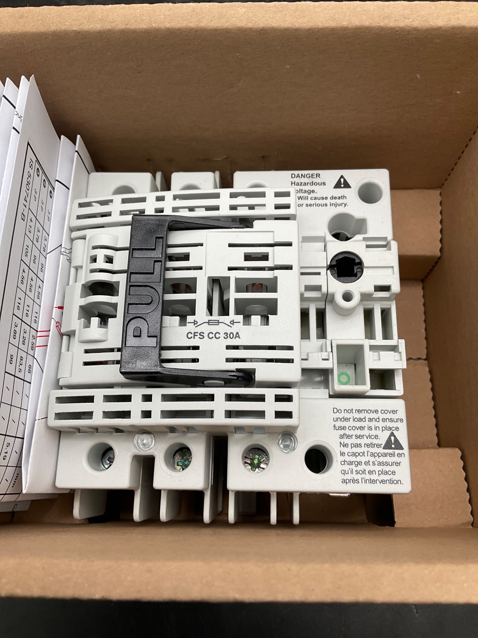 SIEMENS CFS361C5 Compact Fusible Switch 30A 600V 3PH NEW 3