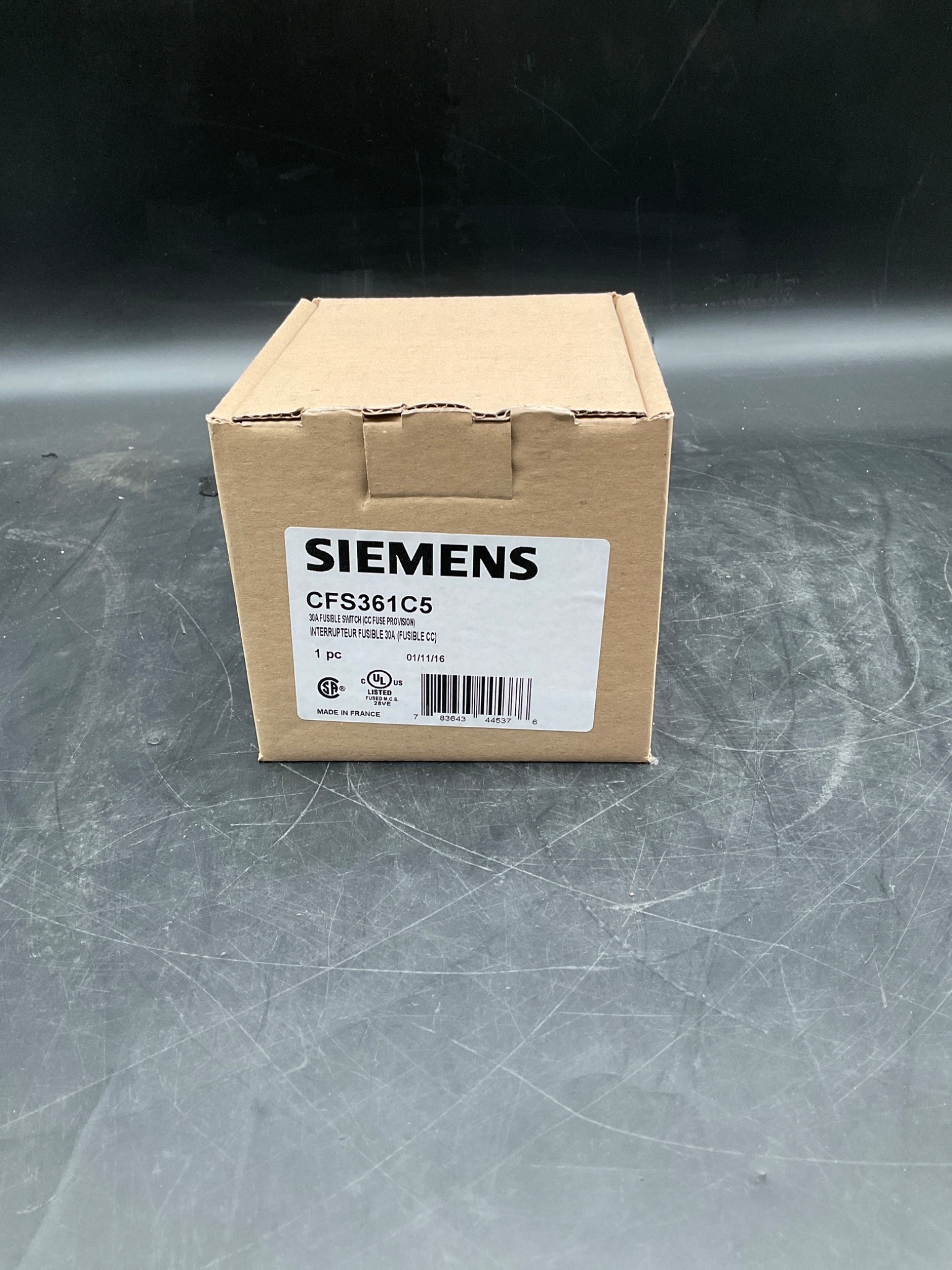 SIEMENS CFS361C5 Compact Fusible Switch 30A 600V 3PH NEW 4