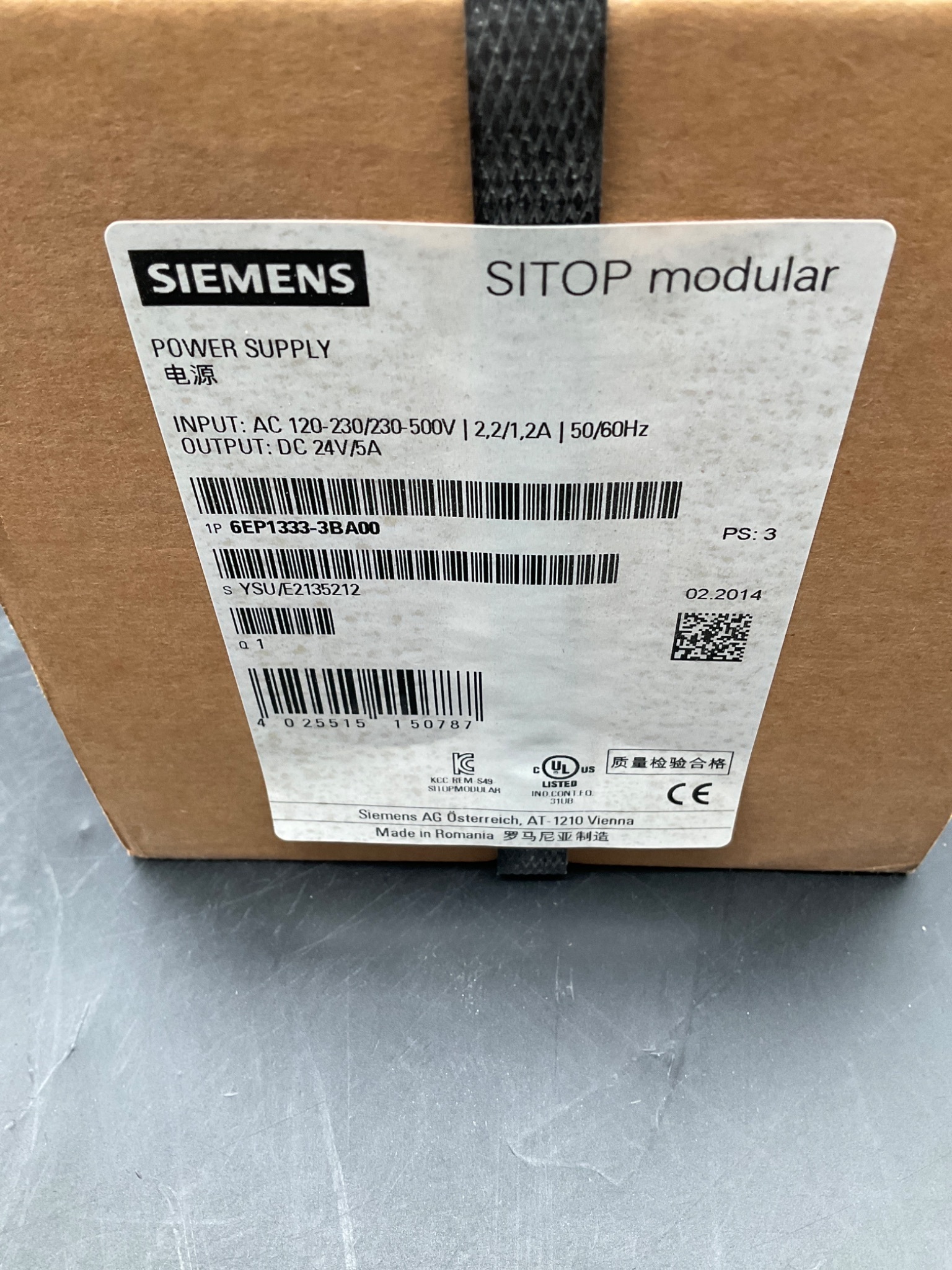 SIEMENS 6EP1333-3BA00 Power Supply Module NEW 3