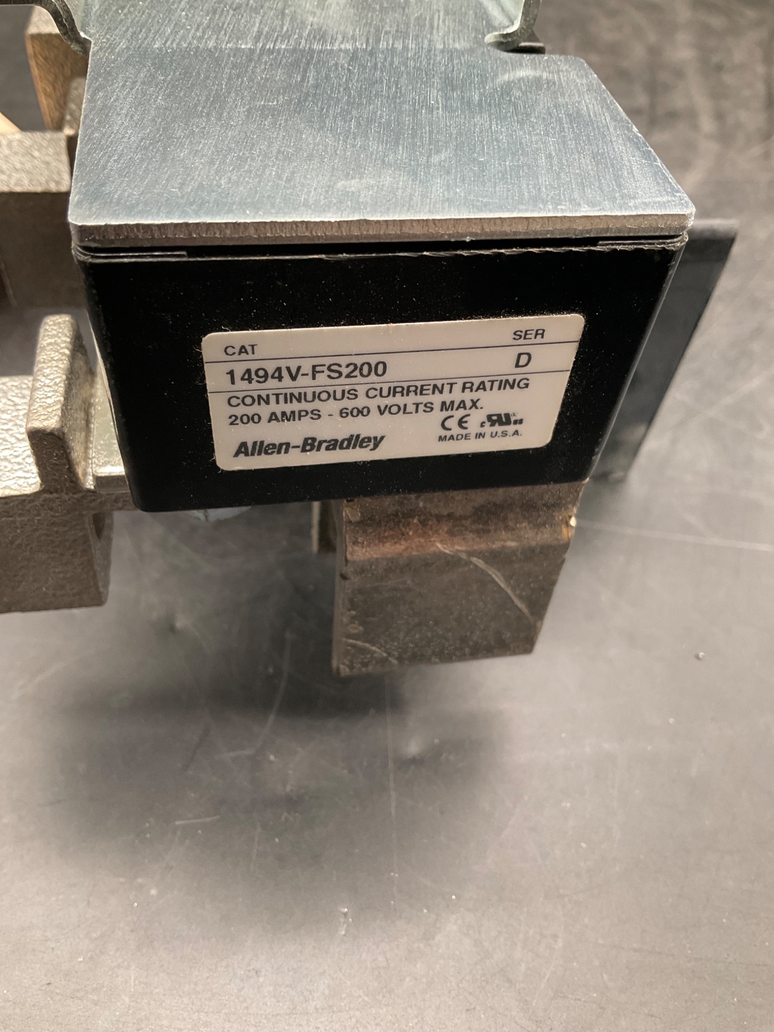 ALLEN BRADLEY 1494V-FS200 Fuse Block 200A 600V USED 1