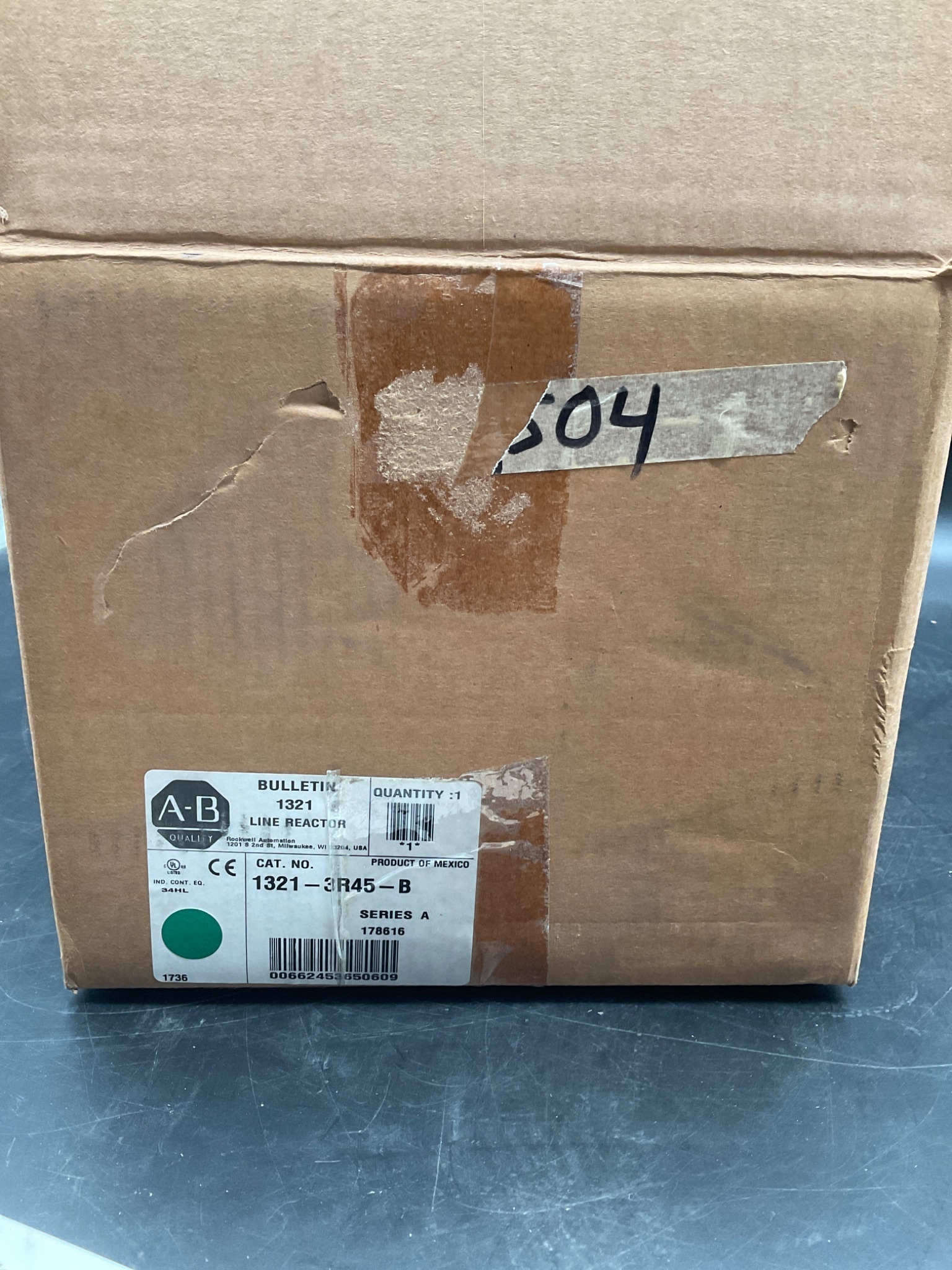 ALLEN BRADLEY 1321-3R45-B Line Reactor 45A 690V NEW 3
