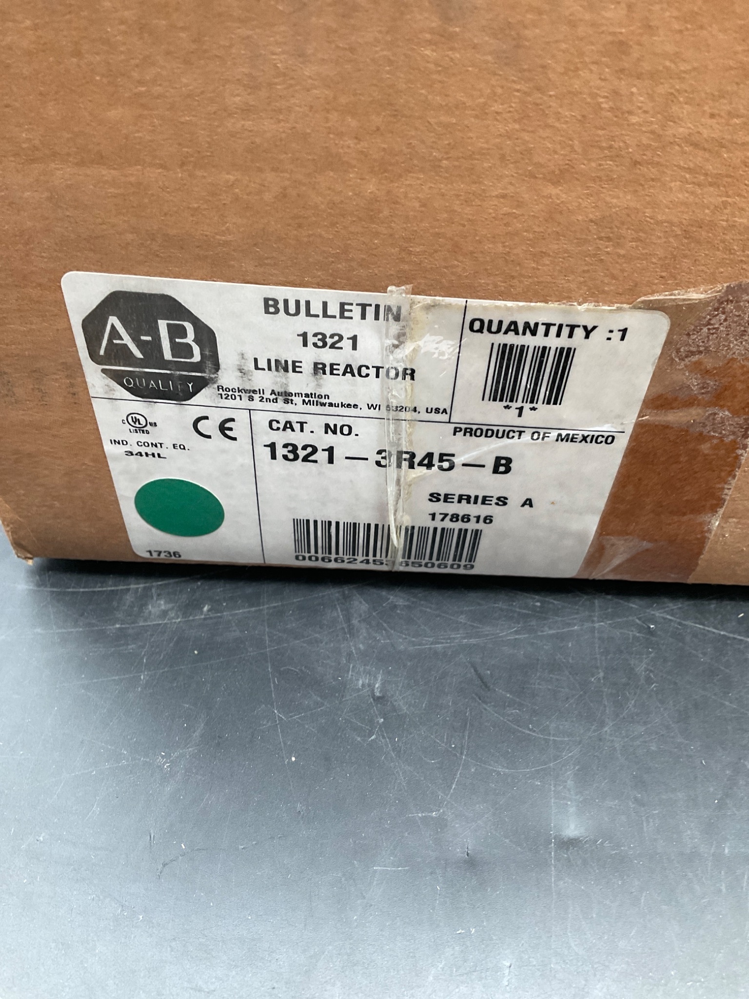 ALLEN BRADLEY 1321-3R45-B Line Reactor 45A 690V NEW 4