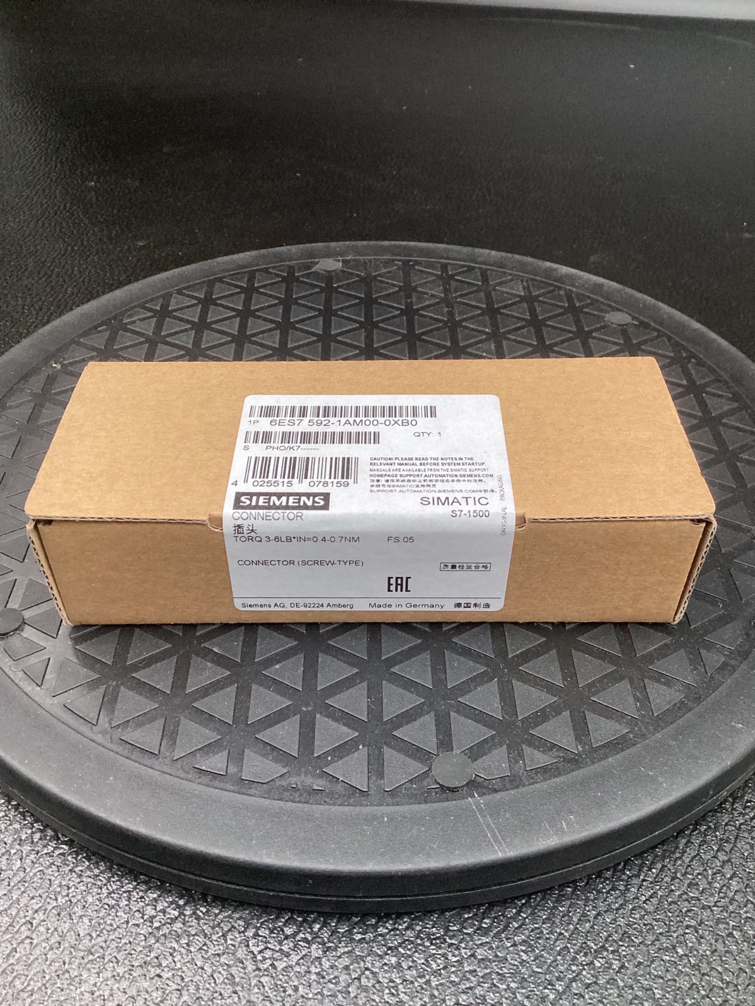 SIEMENS 6ES7 592-1AM00-0XB0 40-Pole Front Connector S7-1500 NEW 0