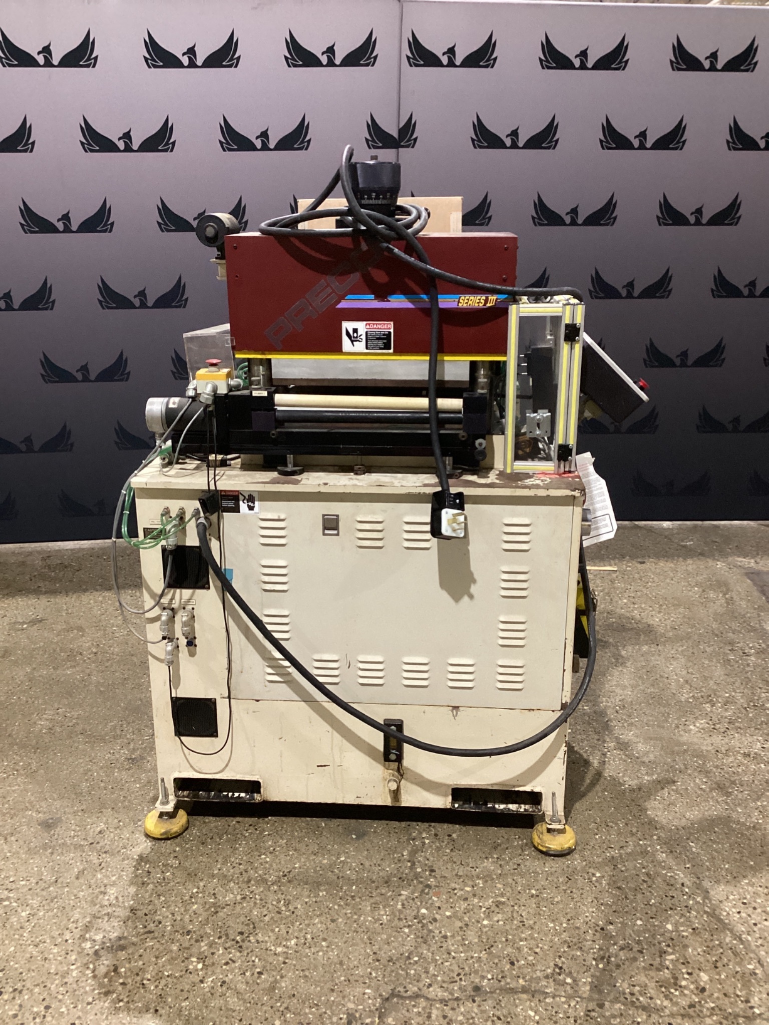 PRECO 1220-L HYDRAULIC DIE CUTTING PRESS 12” x 20”, 20 TON CAPACITY USED 0