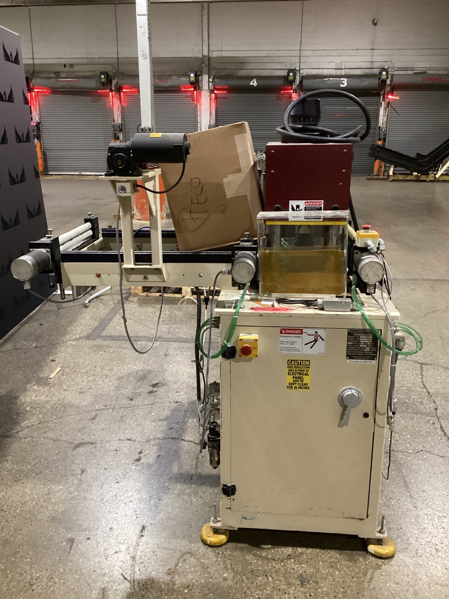 PRECO 1220-L HYDRAULIC DIE CUTTING PRESS 12” x 20”, 20 TON CAPACITY USED 4