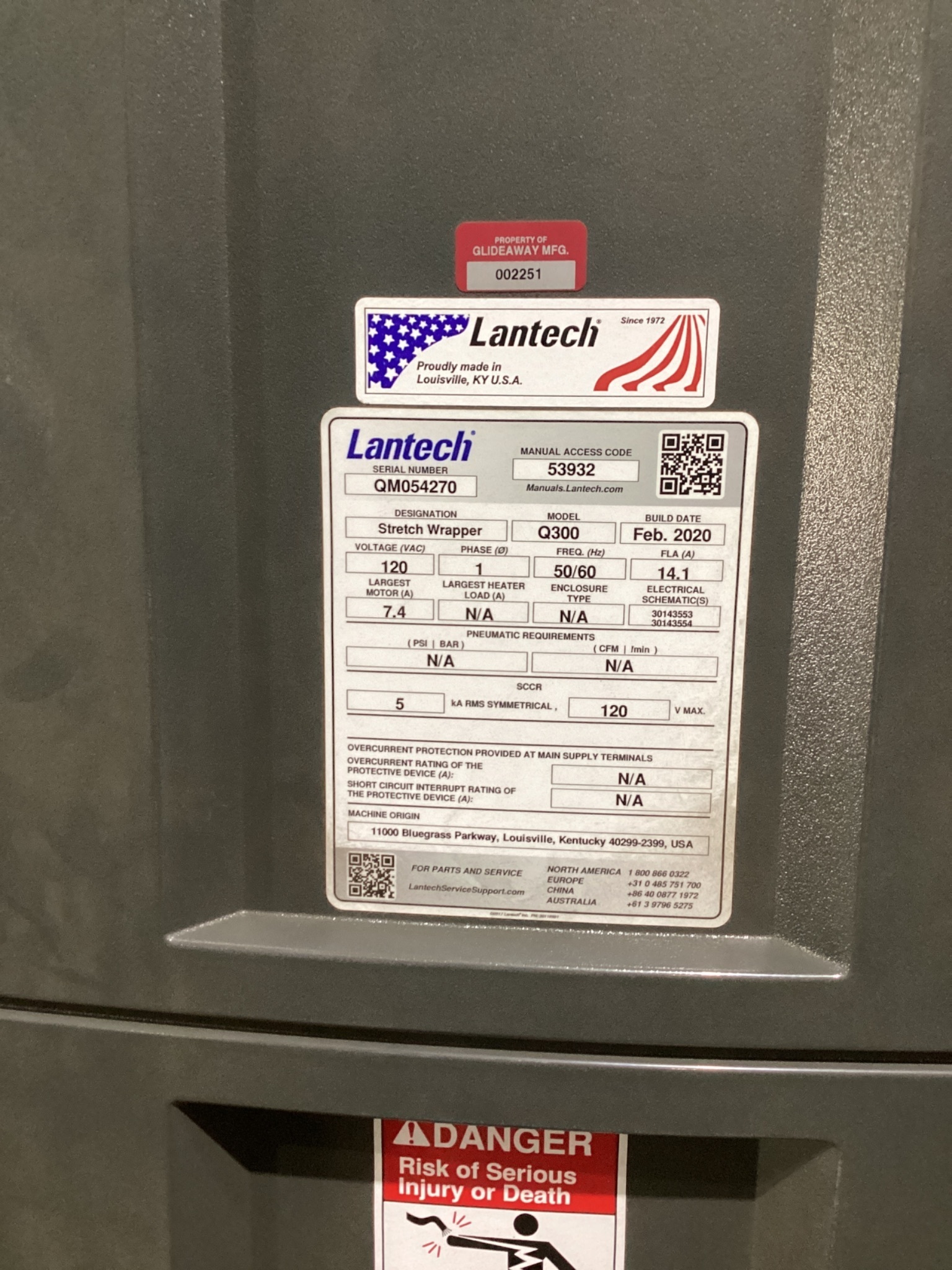 LANTECH Q-300 SHRINK PACKAGING MACHINE USED 2