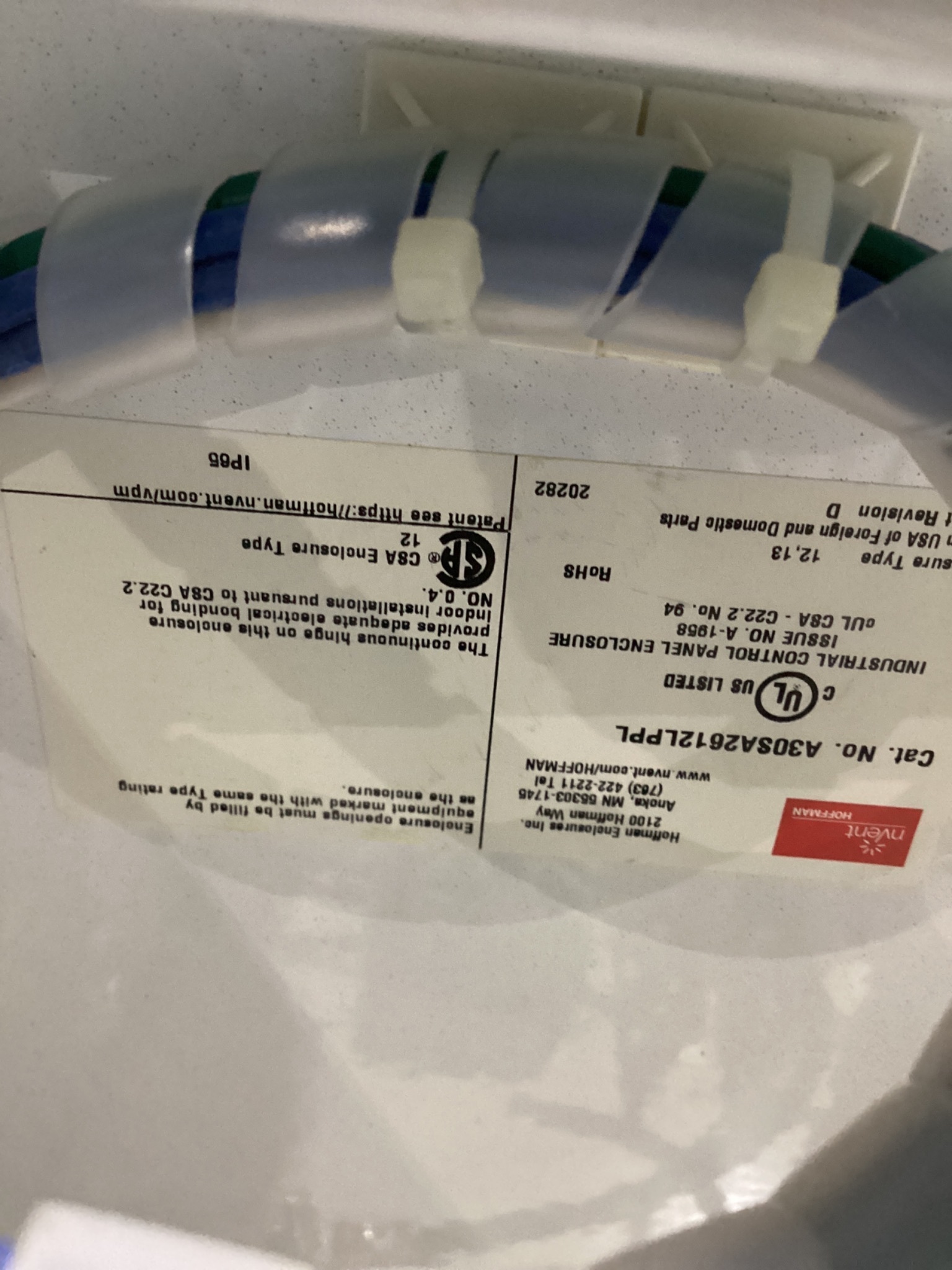 NVENT HOFFMAN A30SA2612LPPL PREFERRED CUTOUT DISCONNECT ENCLOSURES TYPE 12 USED 3