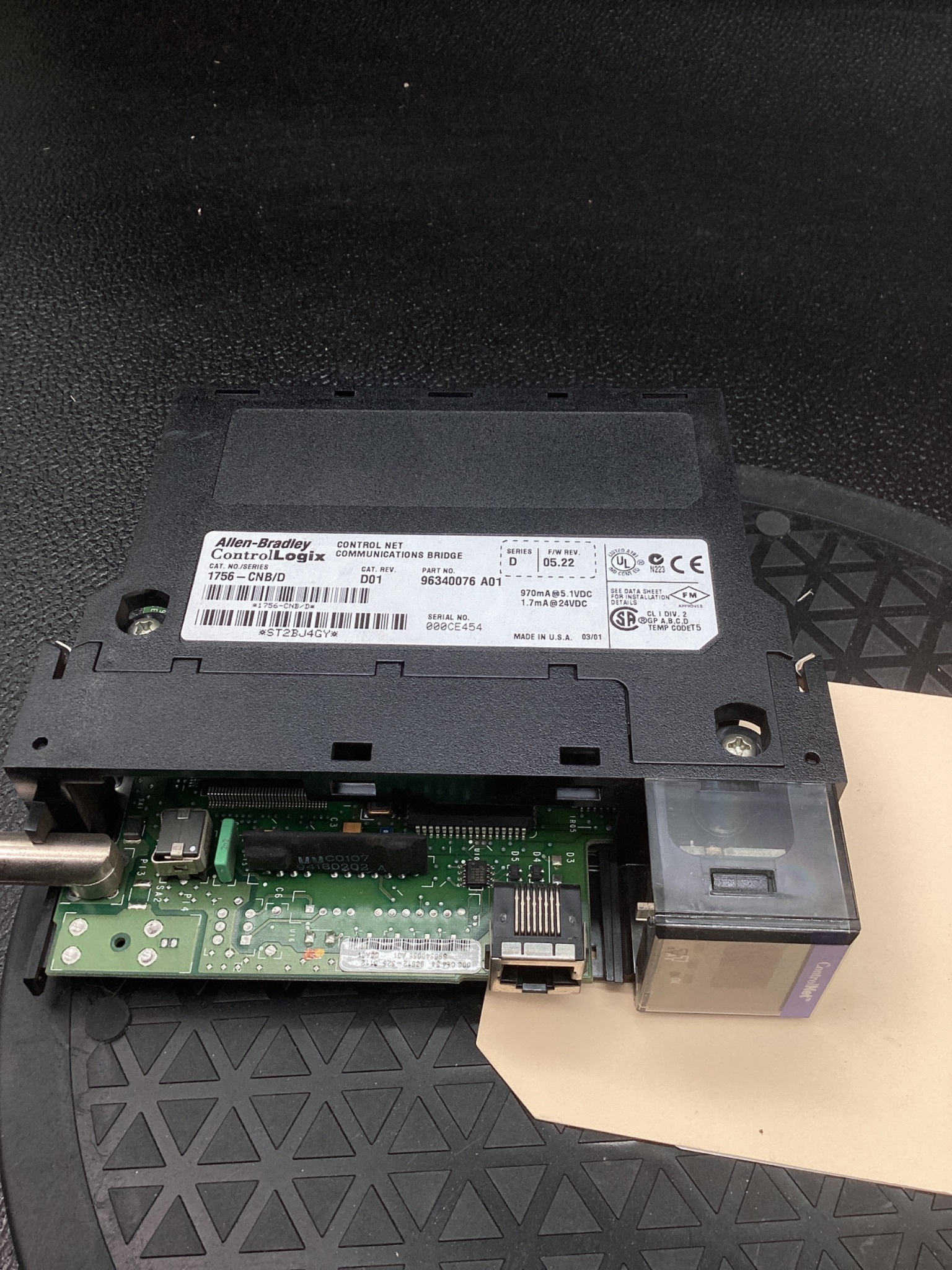 ALLEN BRADLEY 1756-CNB ControlNet Bridge Module USED 4