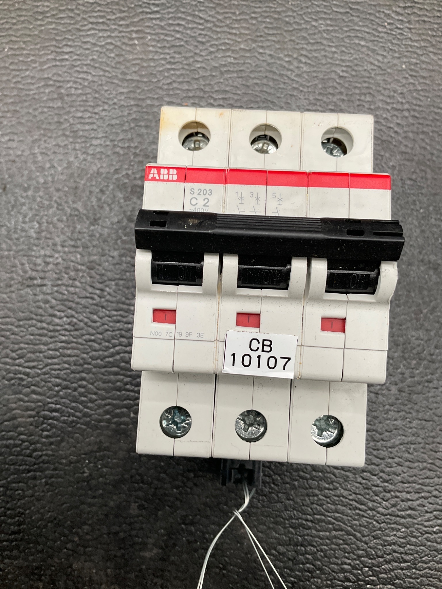 ABB S203-C2 3-Pole Circuit Breaker USED 3
