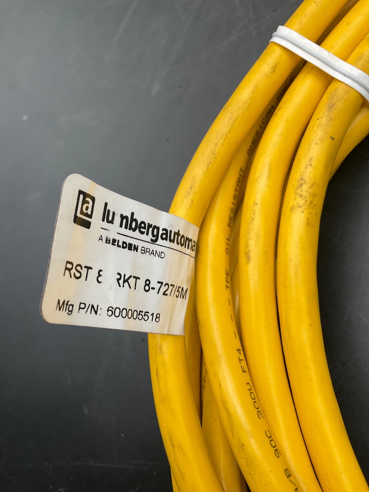LUMBERG AUTOMATION RST 8-RKT 8-727/5M Sensor Actuator Cable NEW 1