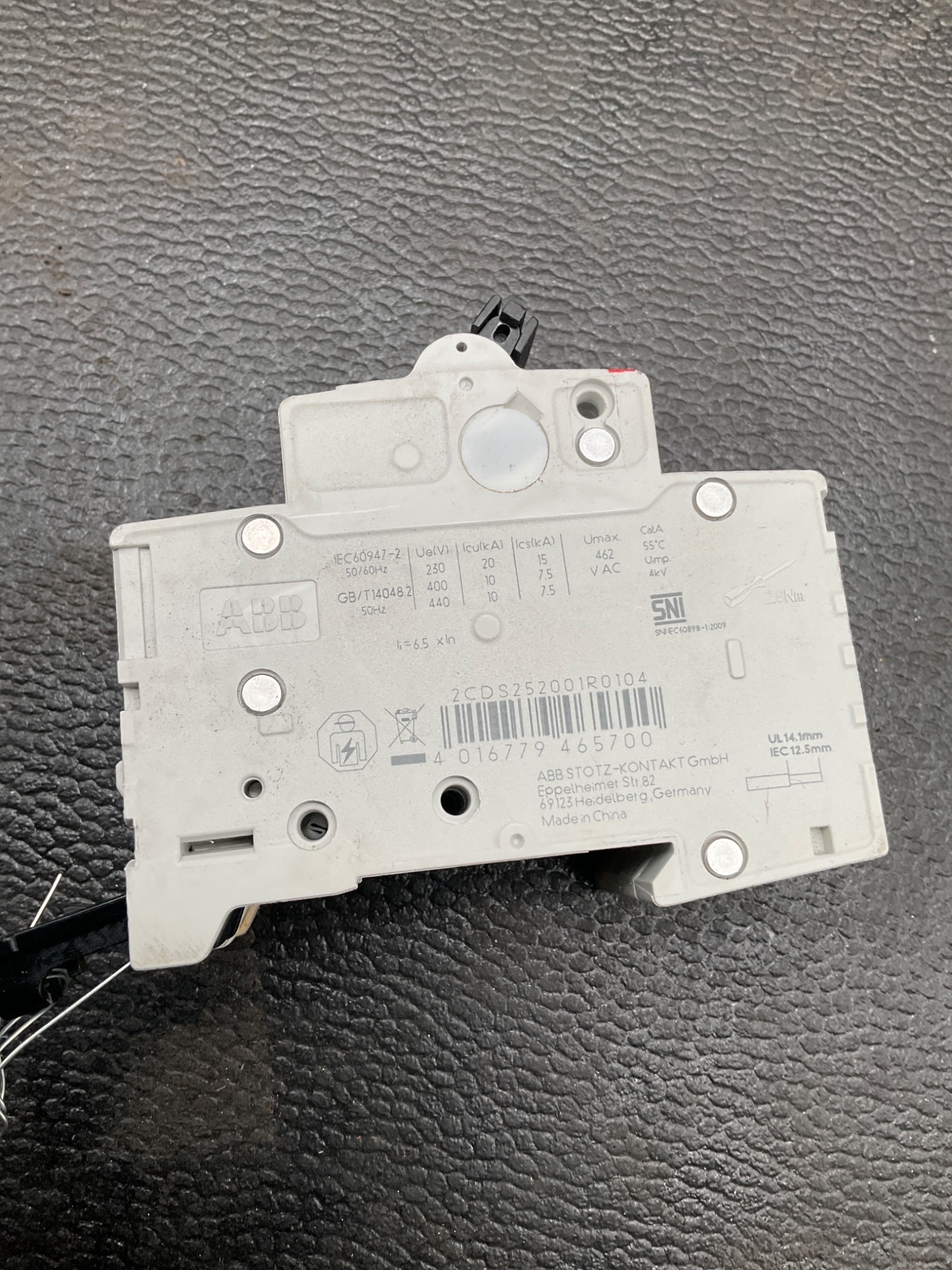 ABB S202-C10 2-Pole Circuit Breaker USED 2